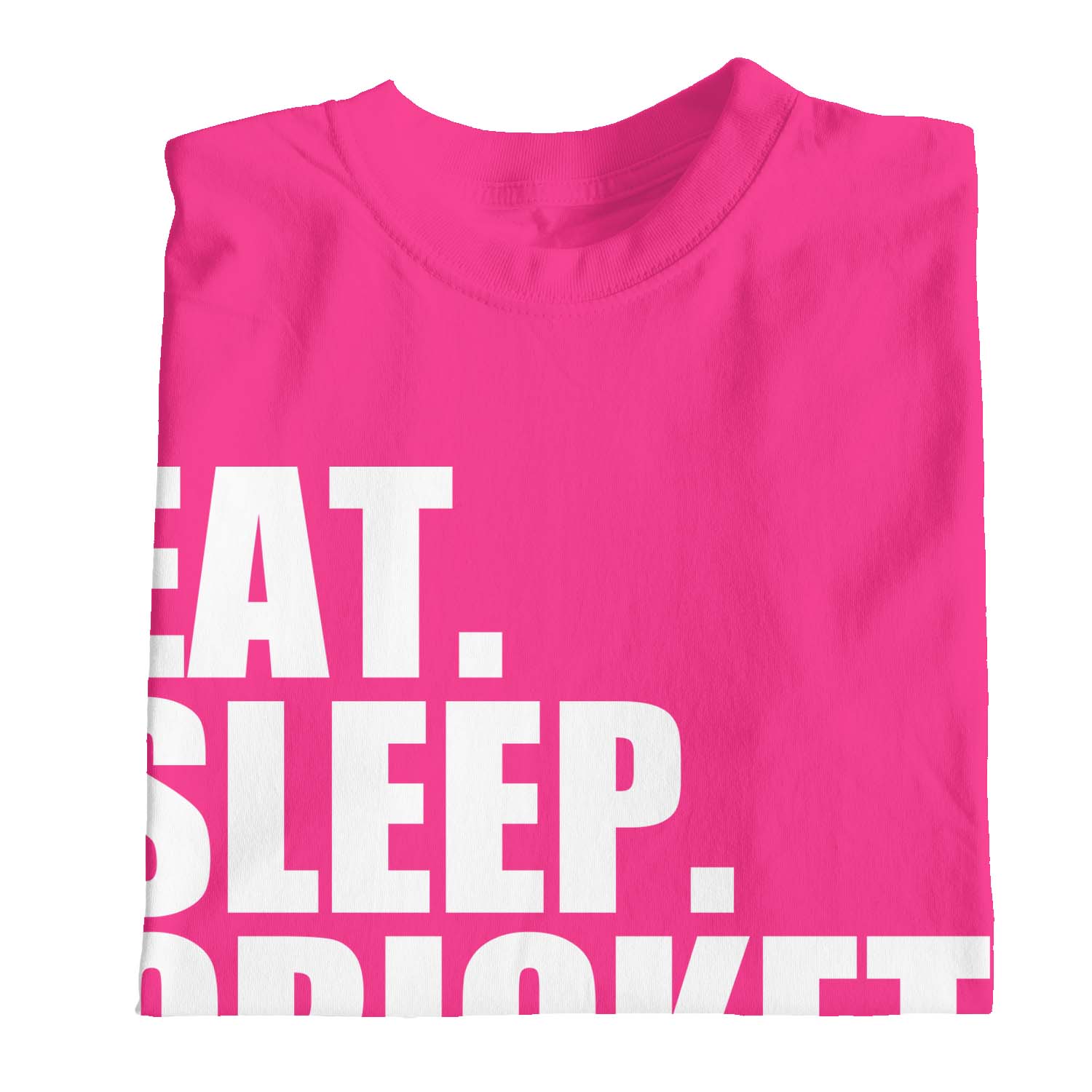 1Tee Kids Girls Eat Sleep Cricket Repeat T-Shirt