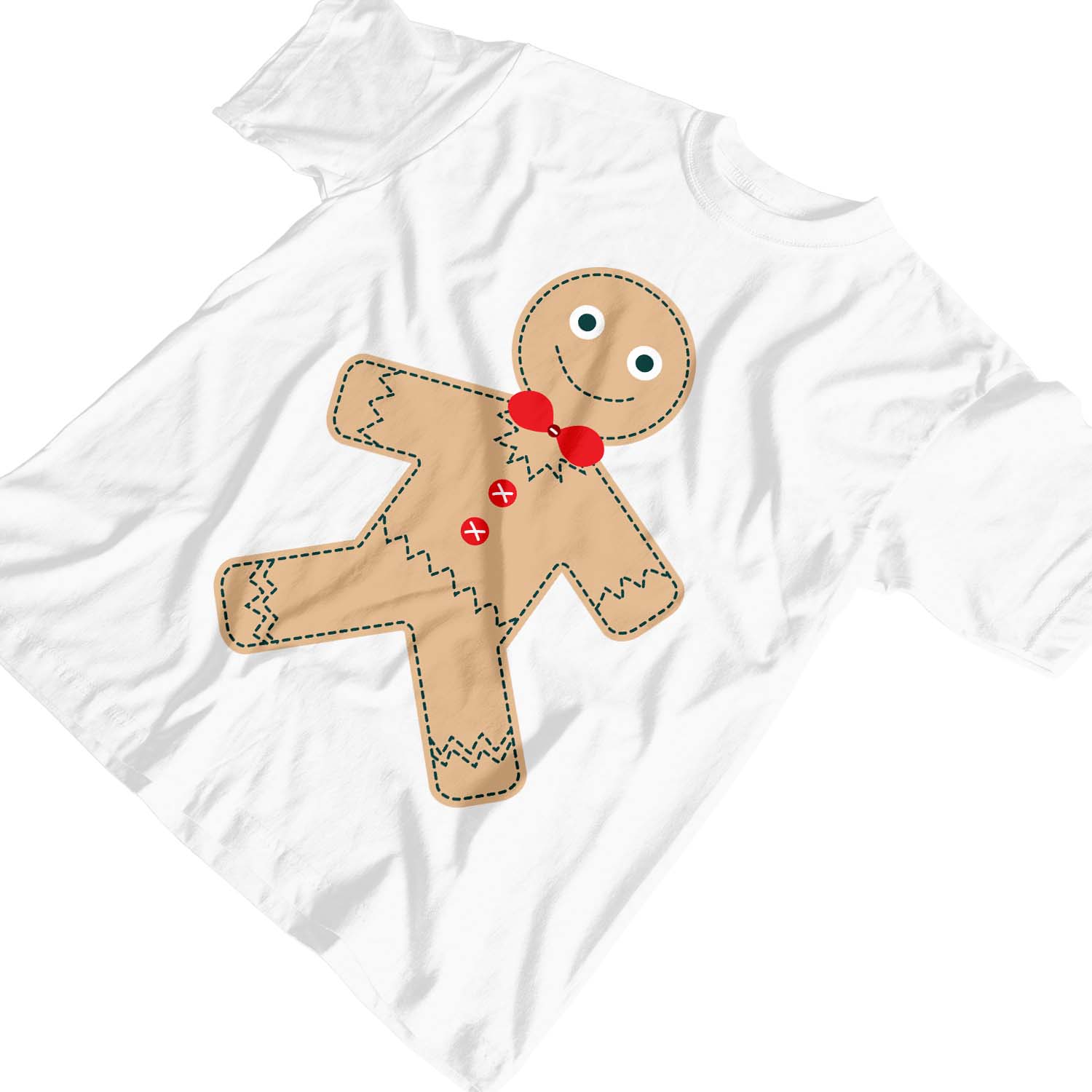 1 Tee Kinder Jungen Weihnachten Lebkuchenmann T-Shirt - Bild 27 von 30
