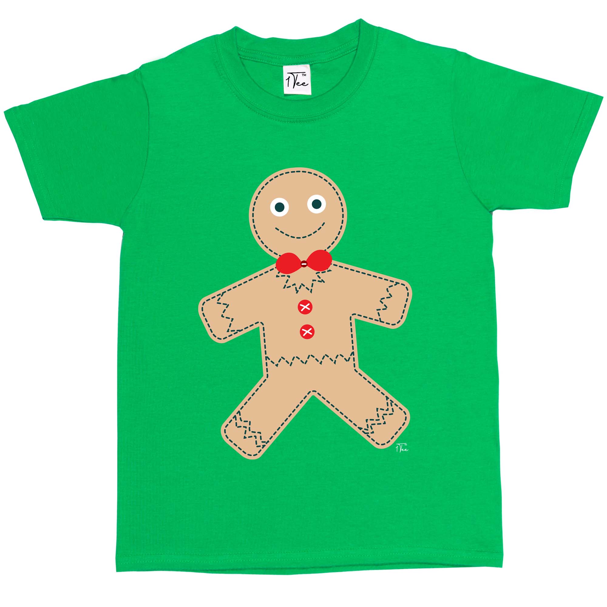 1 Tee Kinder Jungen Weihnachten Lebkuchenmann T-Shirt - Bild 11 von 30