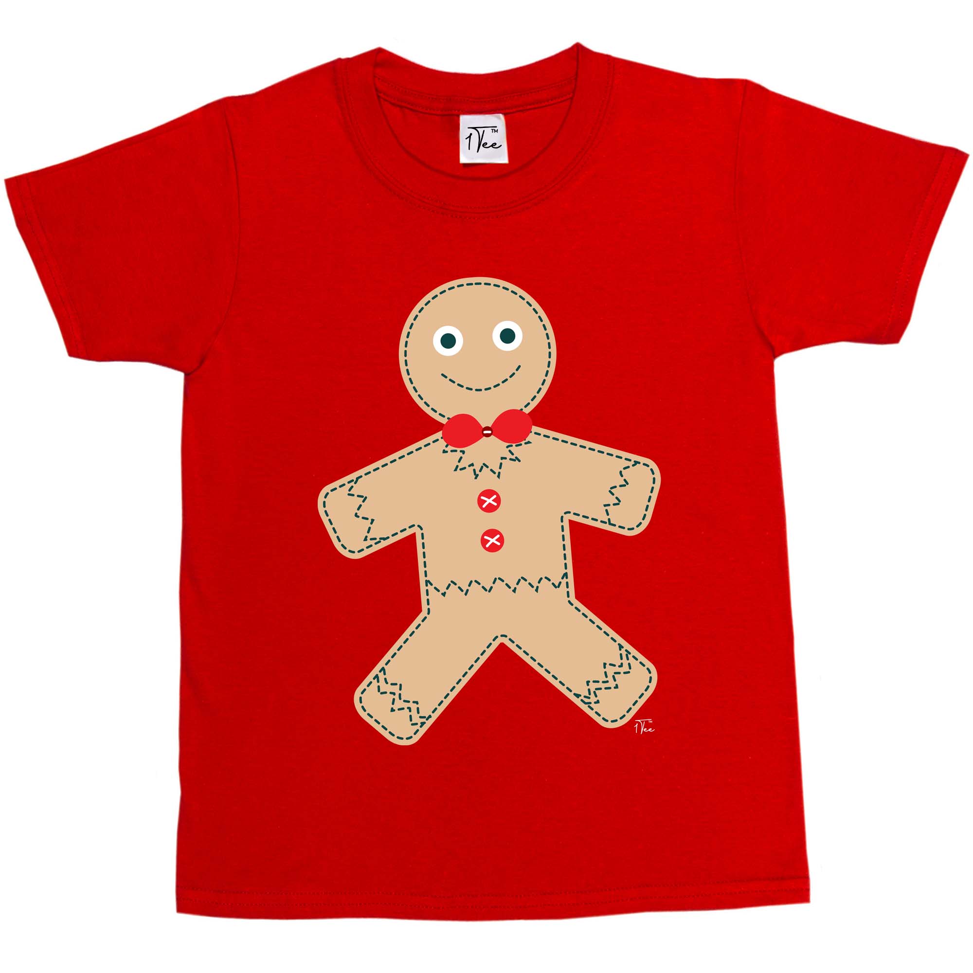 1 Tee Kinder Jungen Weihnachten Lebkuchenmann T-Shirt - Bild 16 von 30