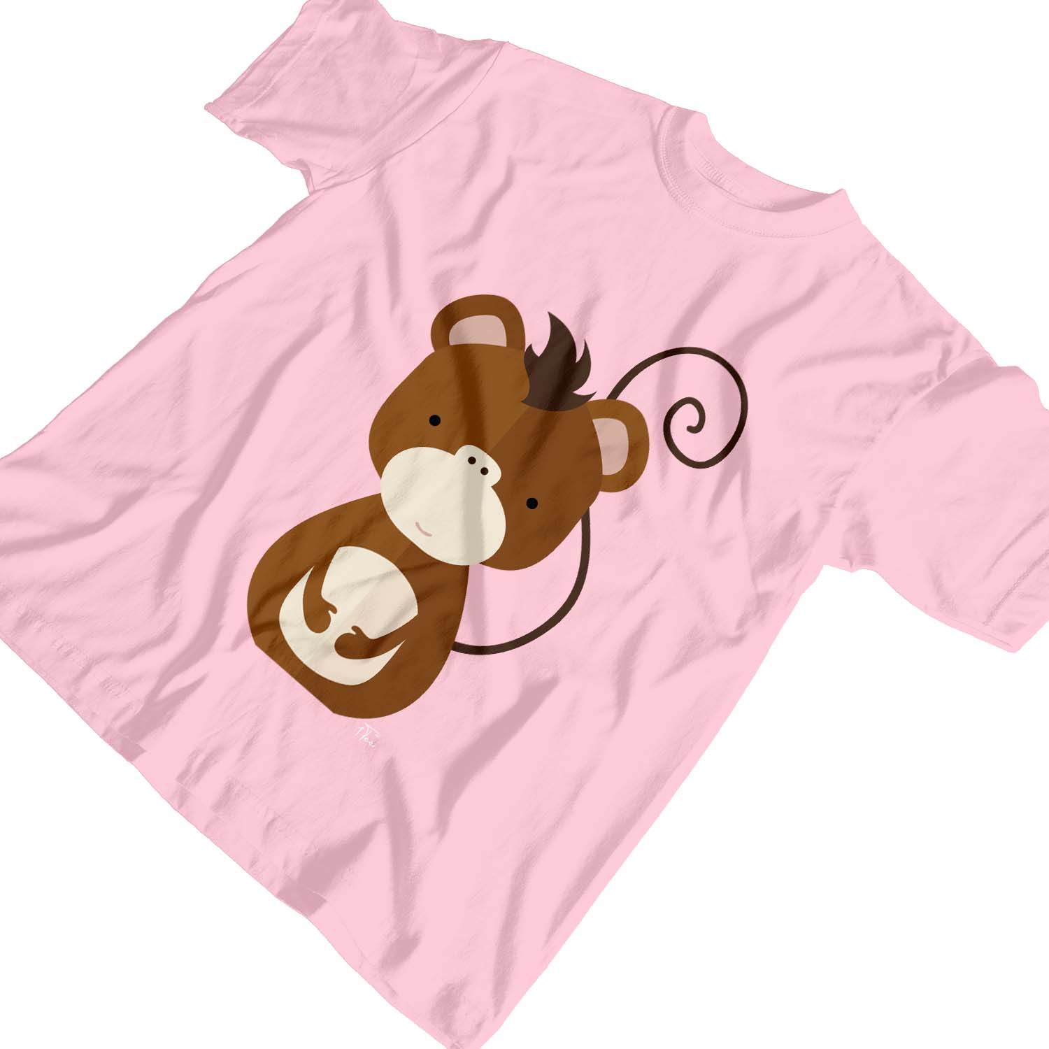 1 T-Shirt Kinder Mädchen Cartoon geometrisch Affe - Bild 7 von 30