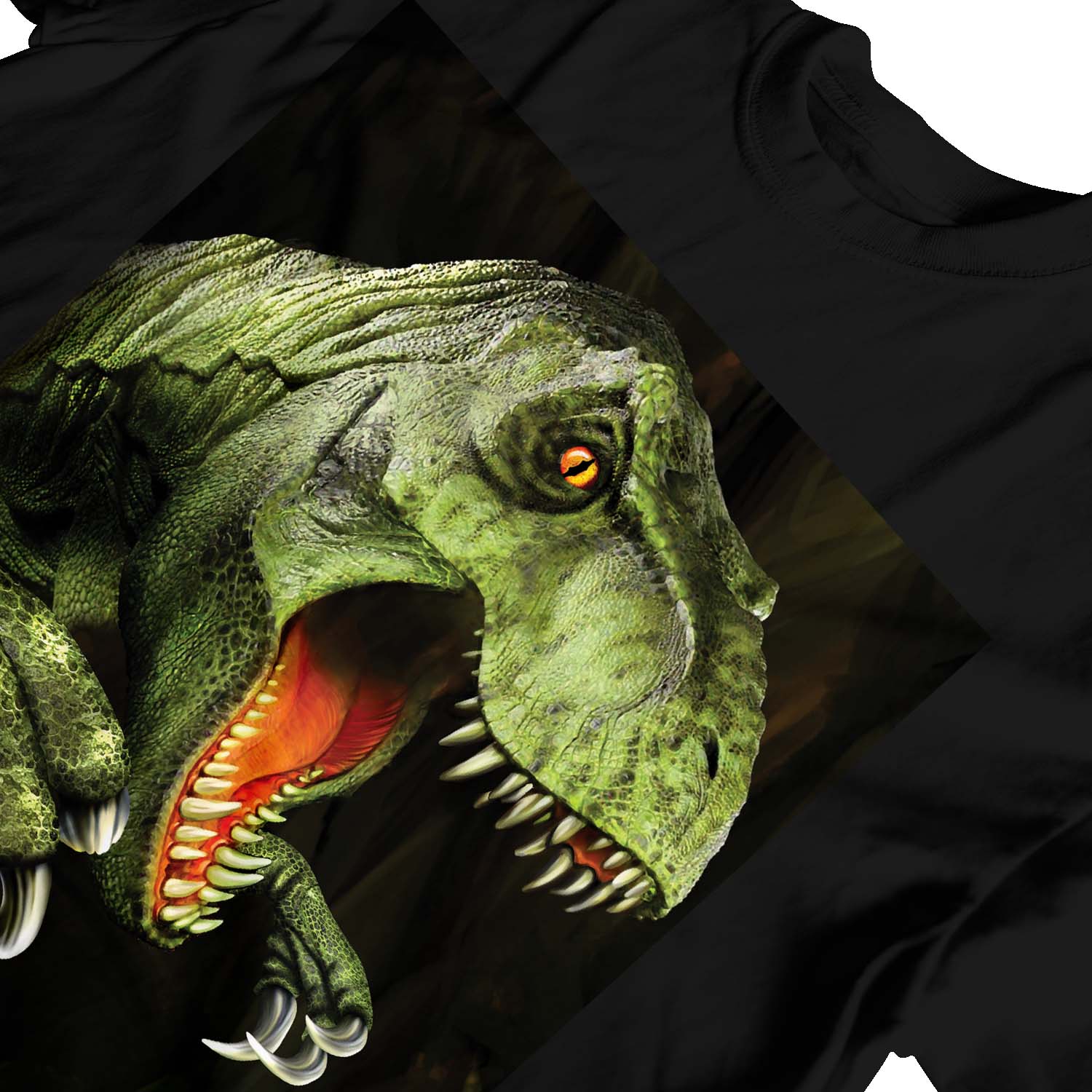 Scary Jurassic Tyrannosaurus Rex T-Rex Dinosaur Kids Boys Girls T-Shirt