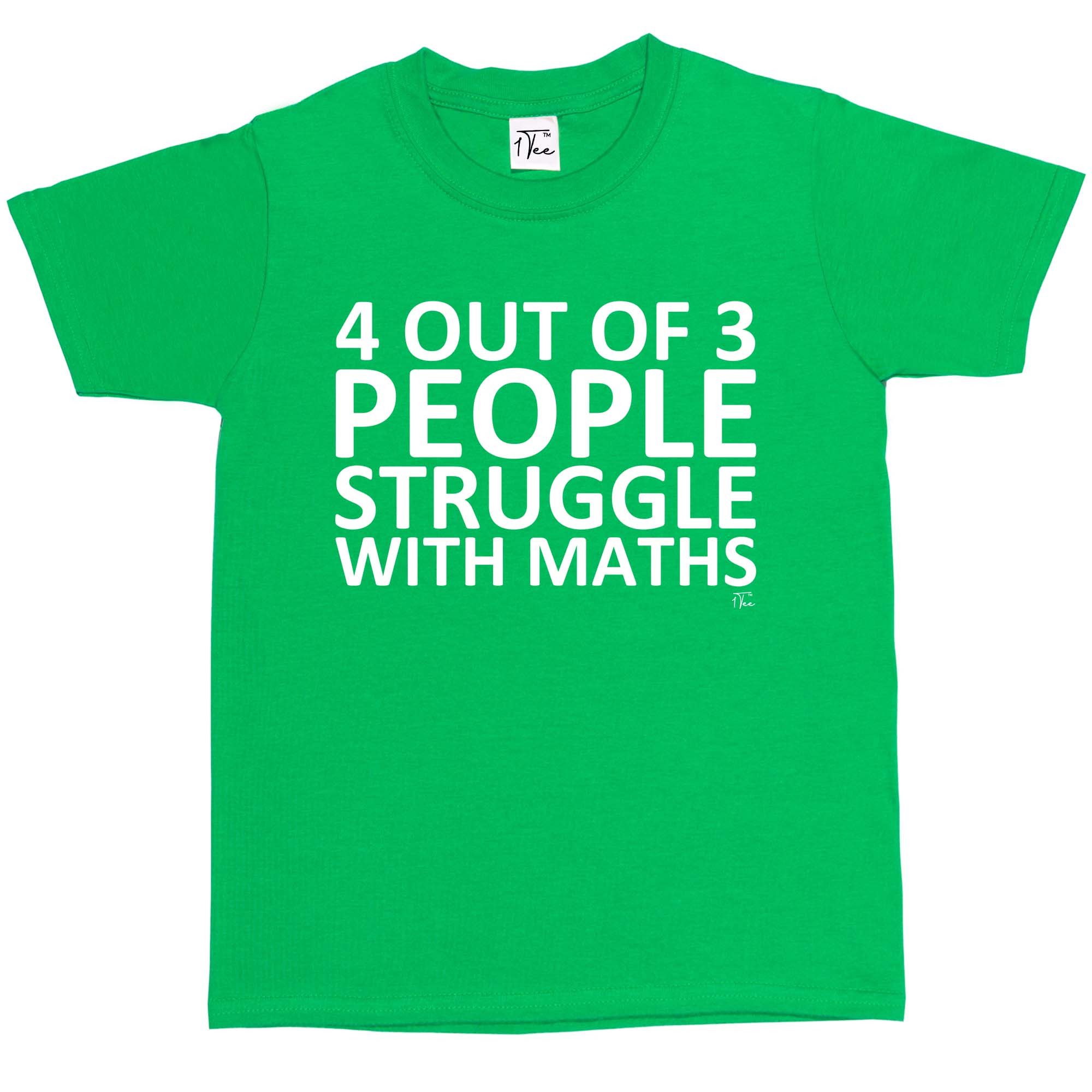 1 camiseta para niños niñas 4 de 3 personas luchan con matemáticas - Imagen 6 de 30