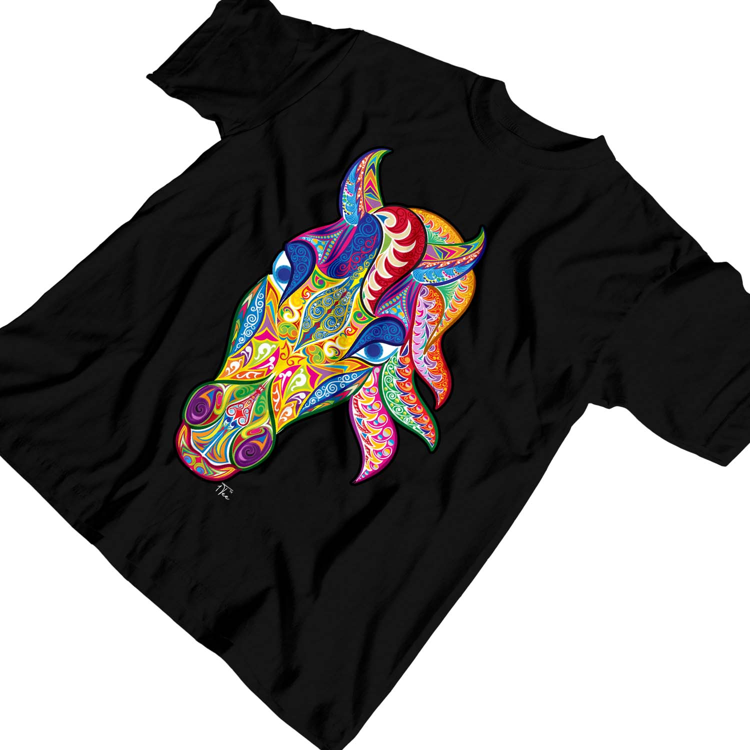 1 Camiseta Niños Niñas Cabeza de Caballo Abstracta - Camiseta Colorida - Imagen 7 de 15
