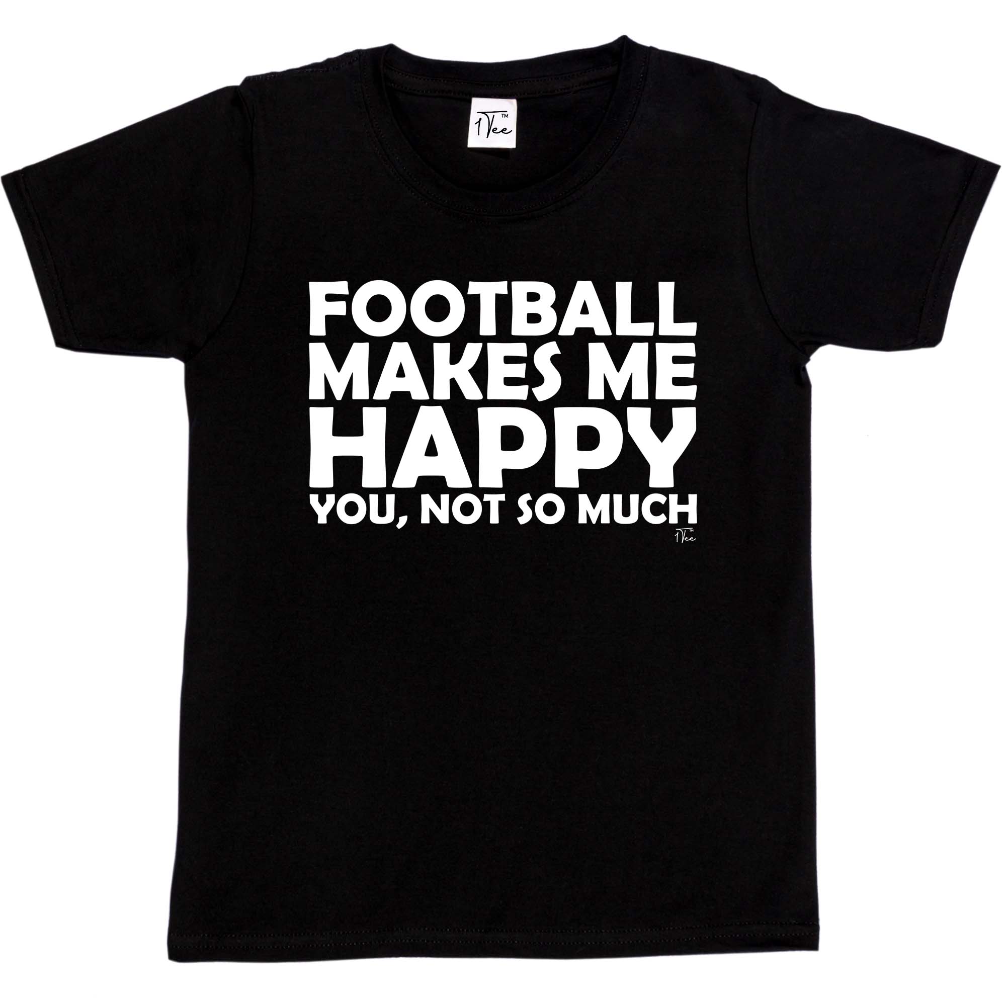 1 Tee Kinder Mädchen Fußball macht mich glücklich, dass du nicht so viel Witz T-Shirt - Bild 6 von 30