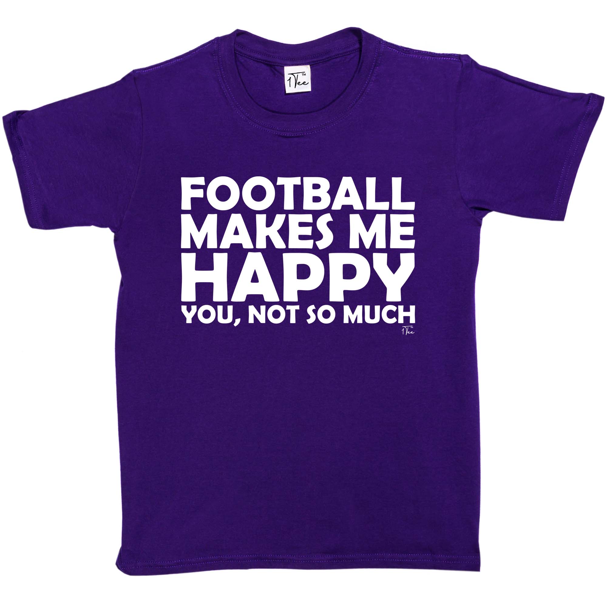 1 Tee Kinder Mädchen Fußball macht mich glücklich, dass du nicht so viel Witz T-Shirt - Bild 21 von 30