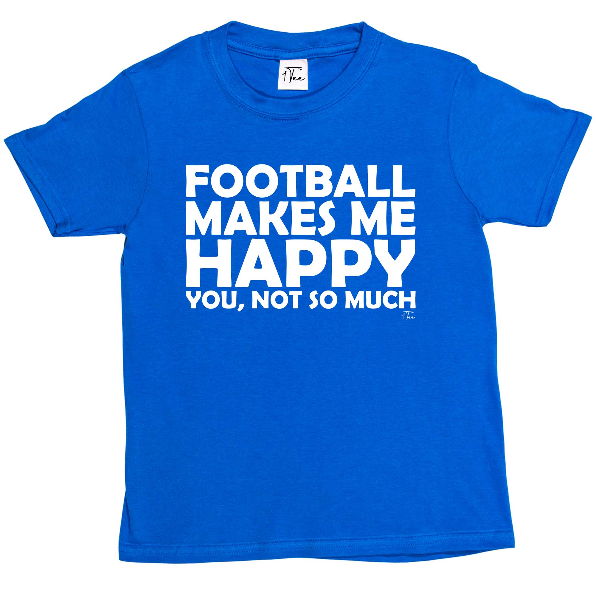 1 Tee Kinder Jungen Fußball macht mich glücklich, dass du nicht so viel Witz T-Shirt - Bild 26 von 30
