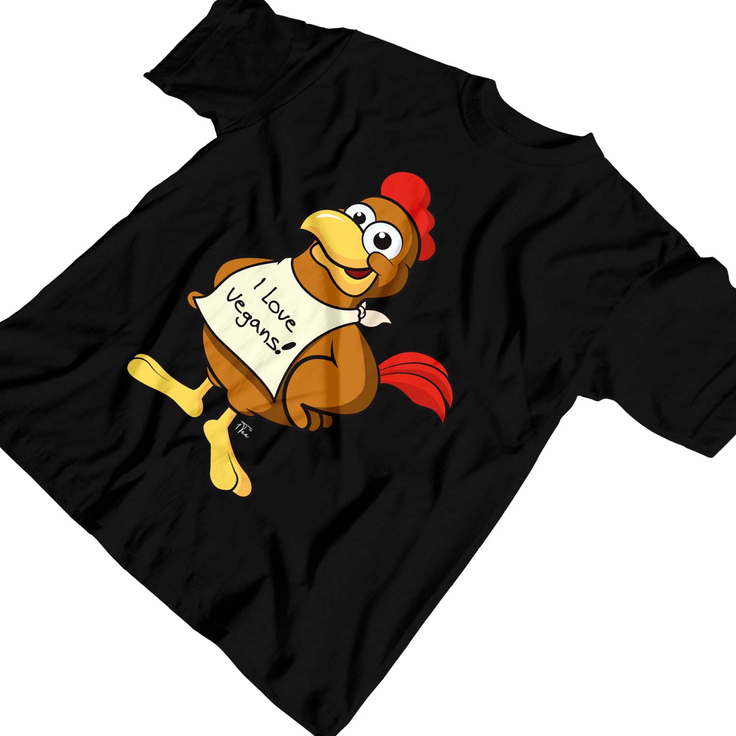 1Tee Kinder Jungen I Love Vegans, Huhn T-Shirt - Bild 7 von 30