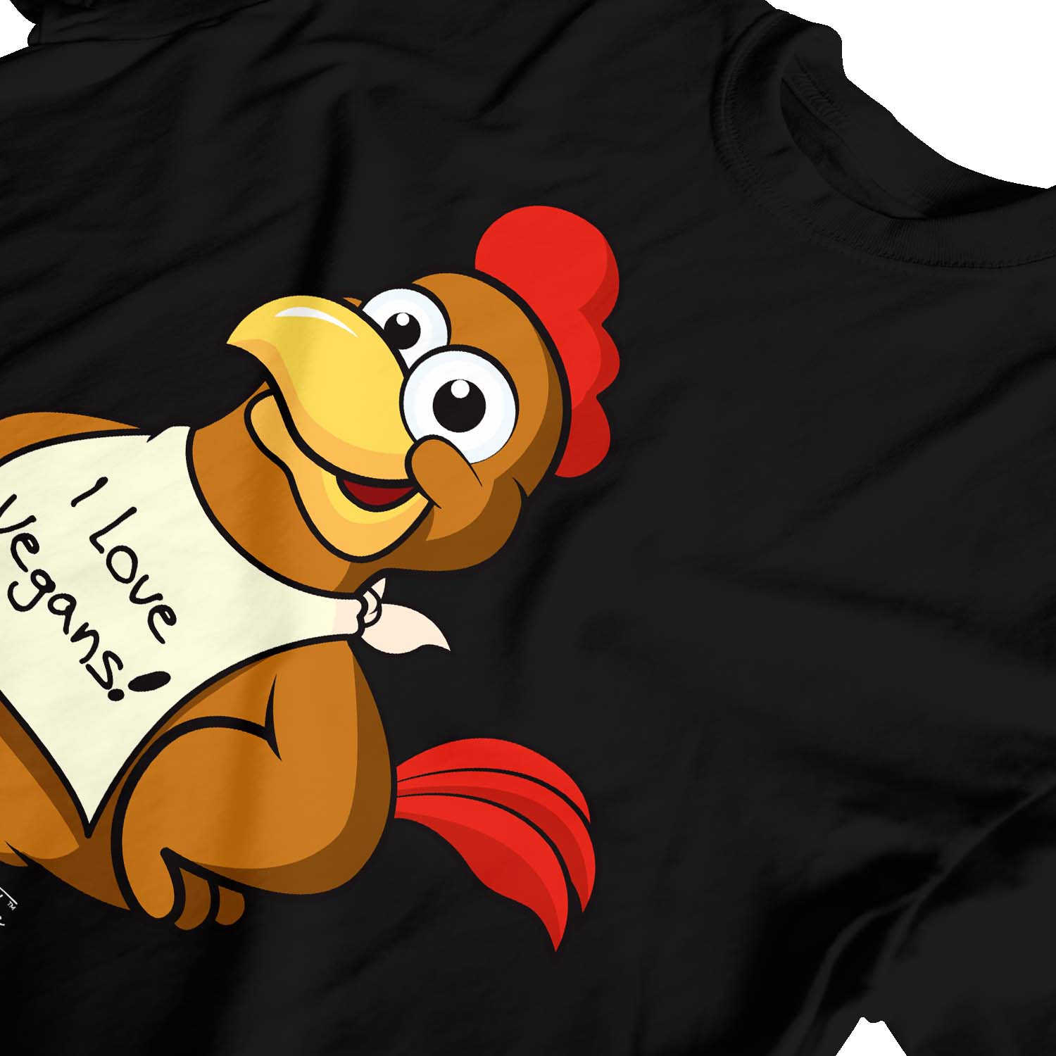 1Tee Kinder Jungen I Love Vegans, Huhn T-Shirt - Bild 8 von 30