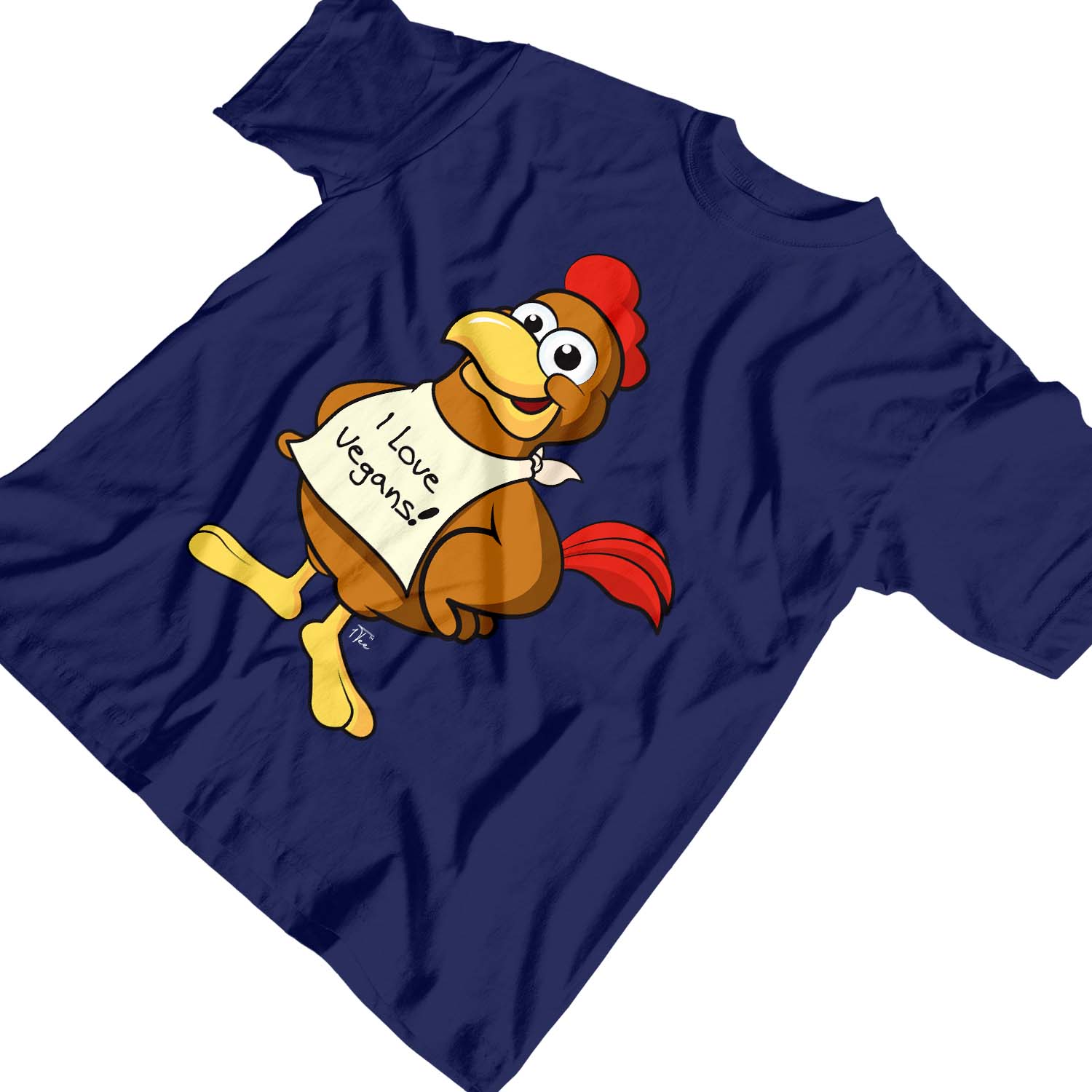 1Tee Kinder Jungen I Love Vegans, Huhn T-Shirt - Bild 17 von 30