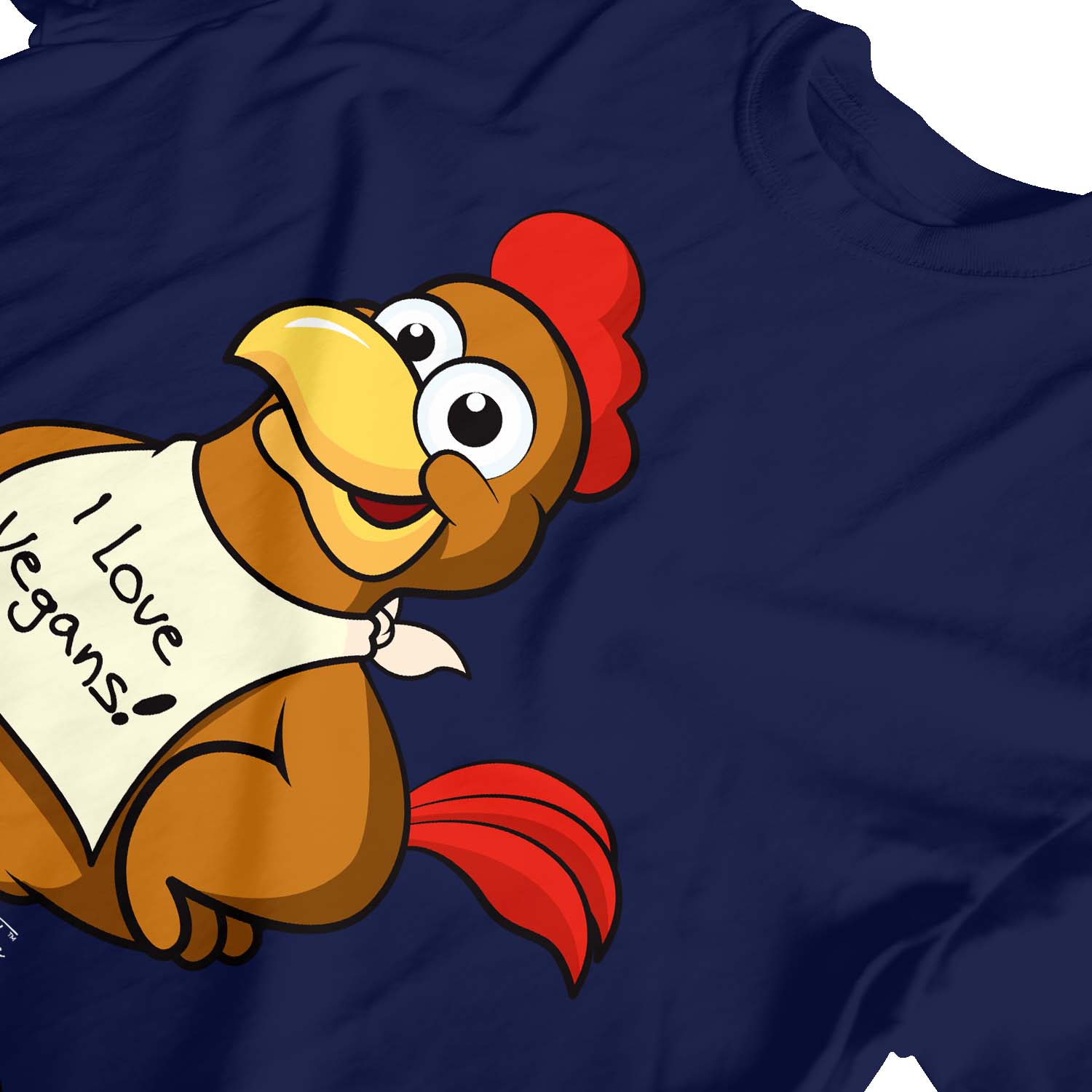 1Tee Kinder Jungen I Love Vegans, Huhn T-Shirt - Bild 18 von 30