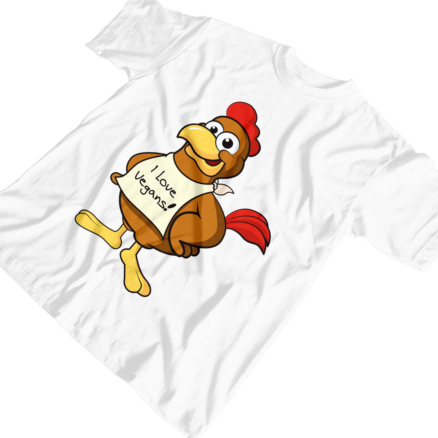 1Tee Kinder Jungen I Love Vegans, Huhn T-Shirt - Bild 27 von 30