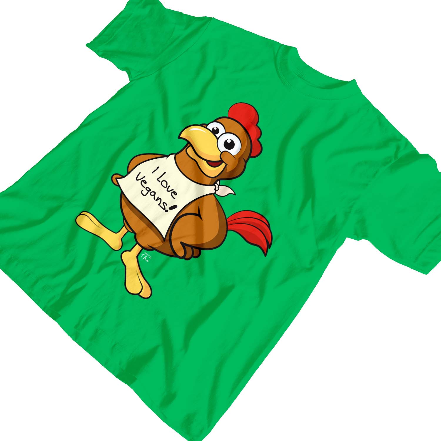 1Tee Kinder Jungen I Love Vegans, Huhn T-Shirt - Bild 12 von 30