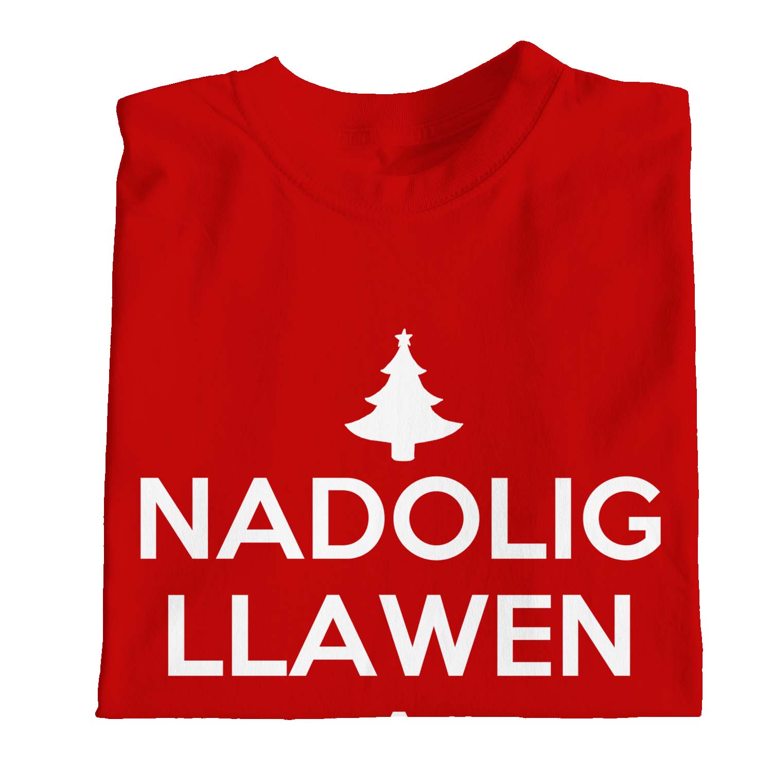 1Tee Kids Girls Nadolig Llawen A Blwyddyn Newydd Dda Welsh T-Shirt