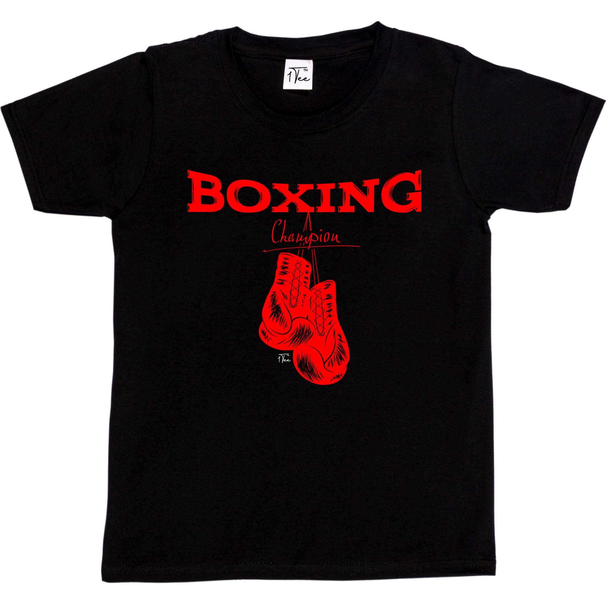 1 T-Shirt Kinder Jungen Boxchampion mit Vintage Boxhandschuhen - Bild 6 von 25