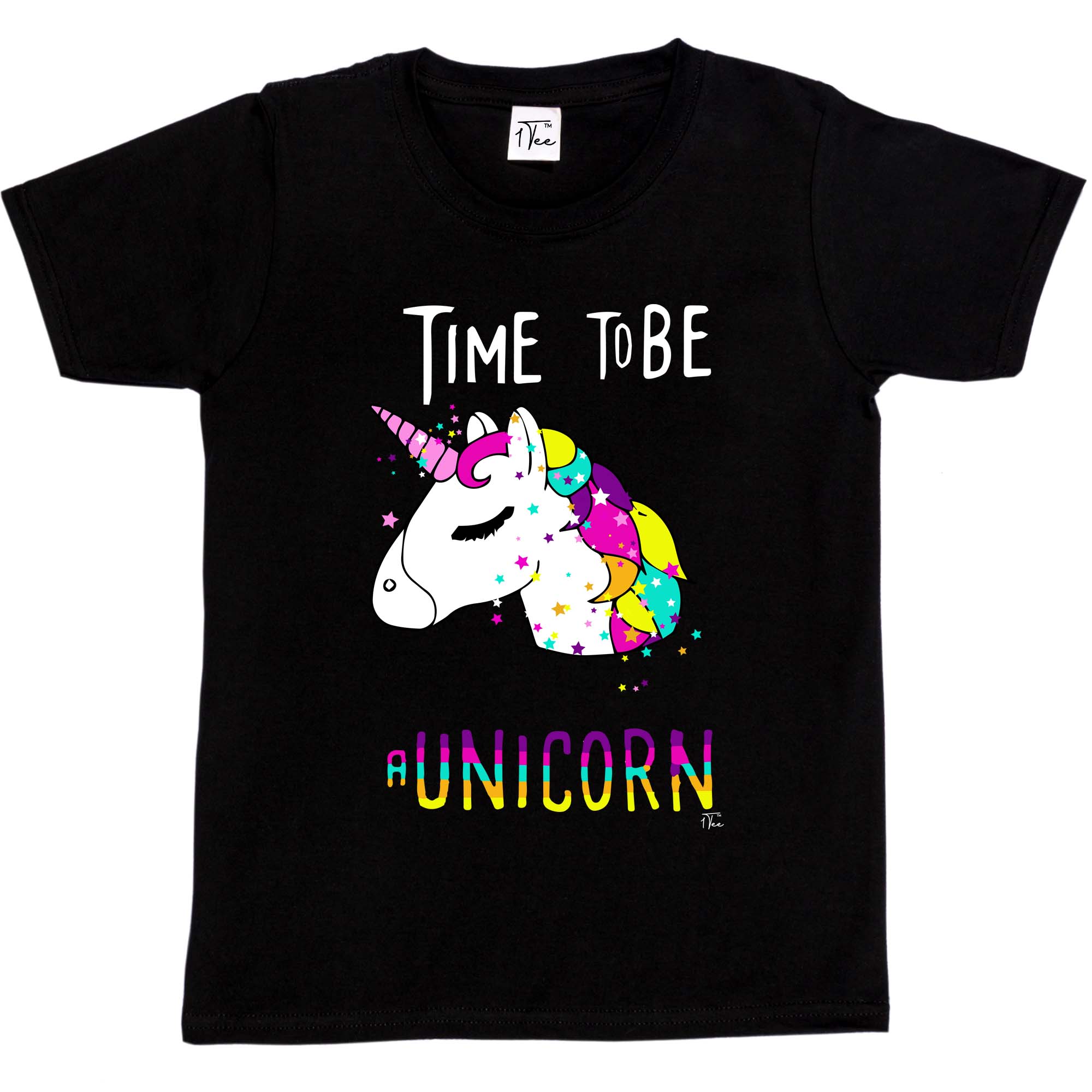 1 T-Shirt Kinder Mädchen Time To Be. A Unicorn Magical T-Shirt - Bild 6 von 15