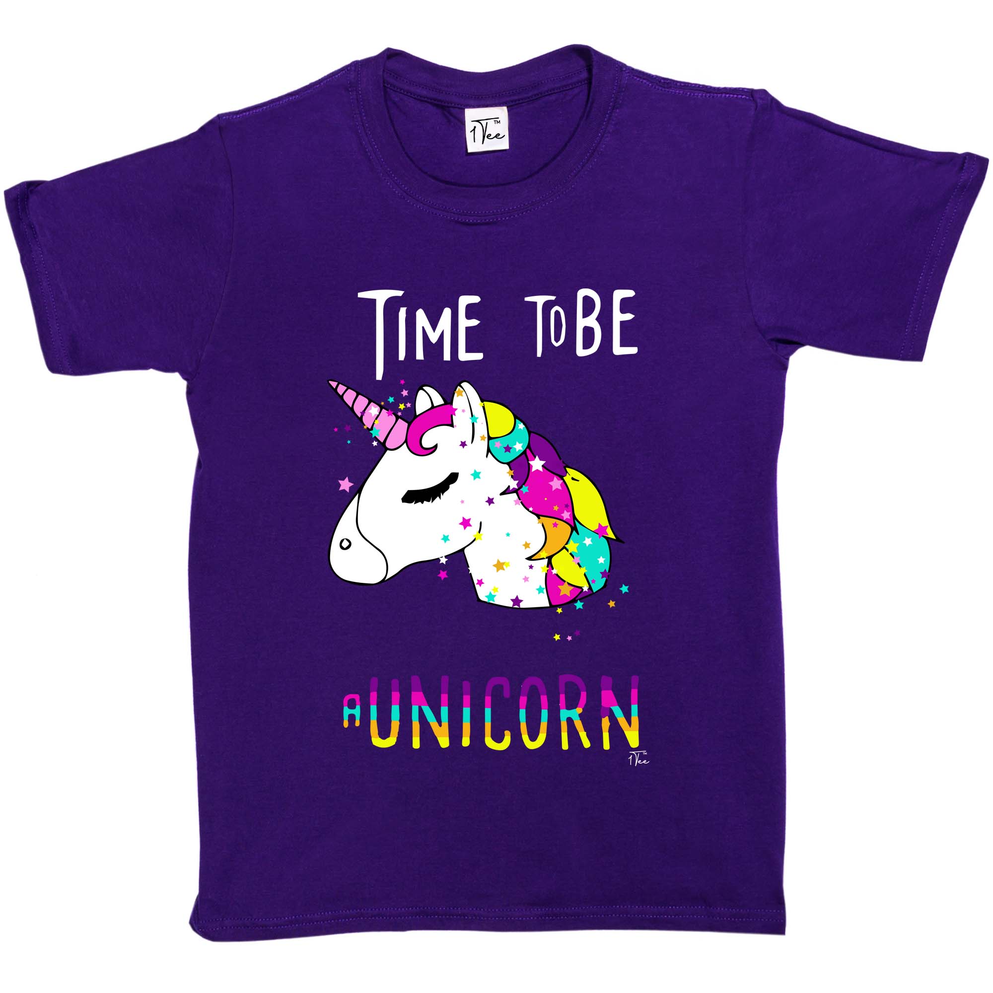 1 T-Shirt Kinder Mädchen Time To Be. A Unicorn Magical T-Shirt - Bild 11 von 15