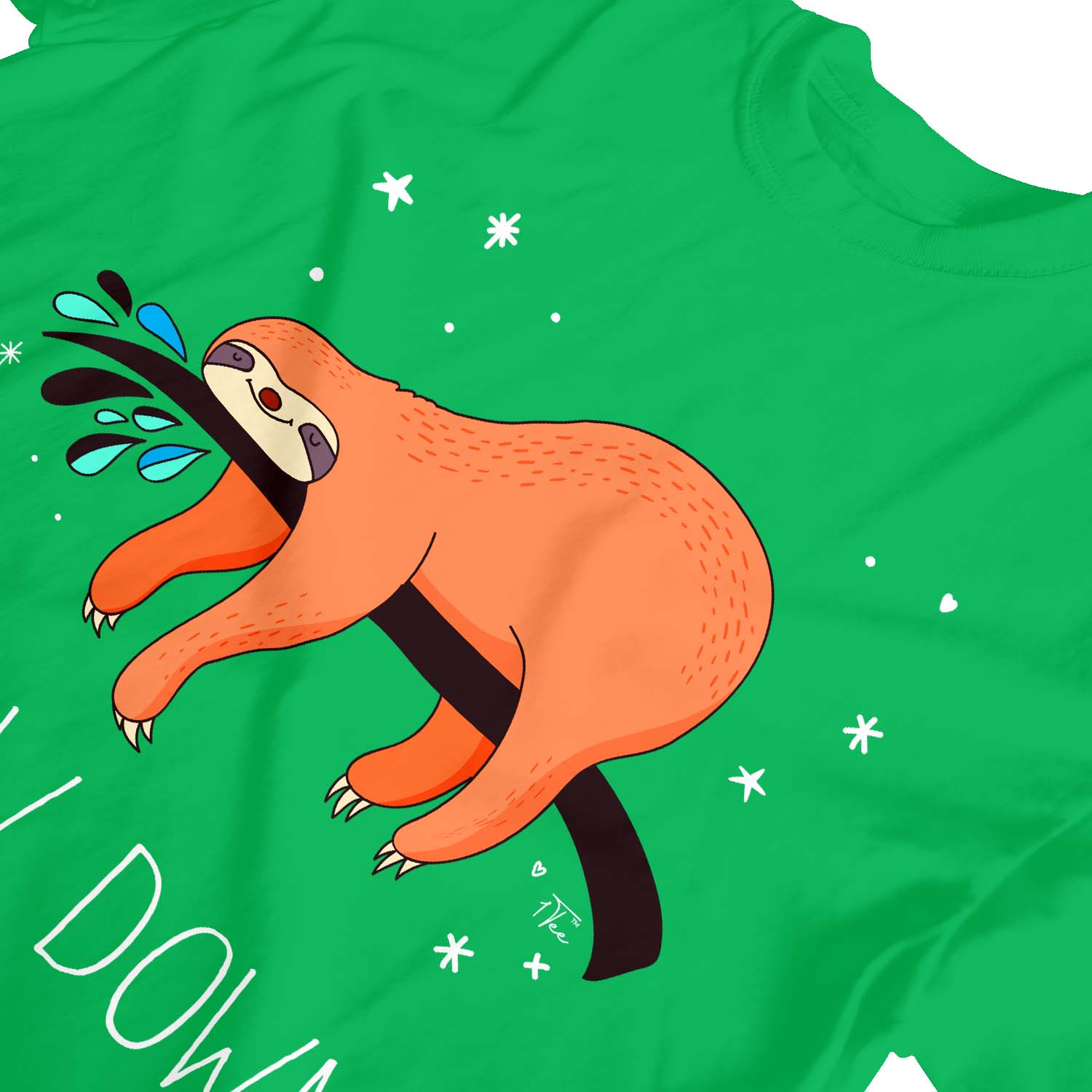 1Tee Kinder Mädchen Slow Down Faultier T-Shirt - Bild 13 von 30