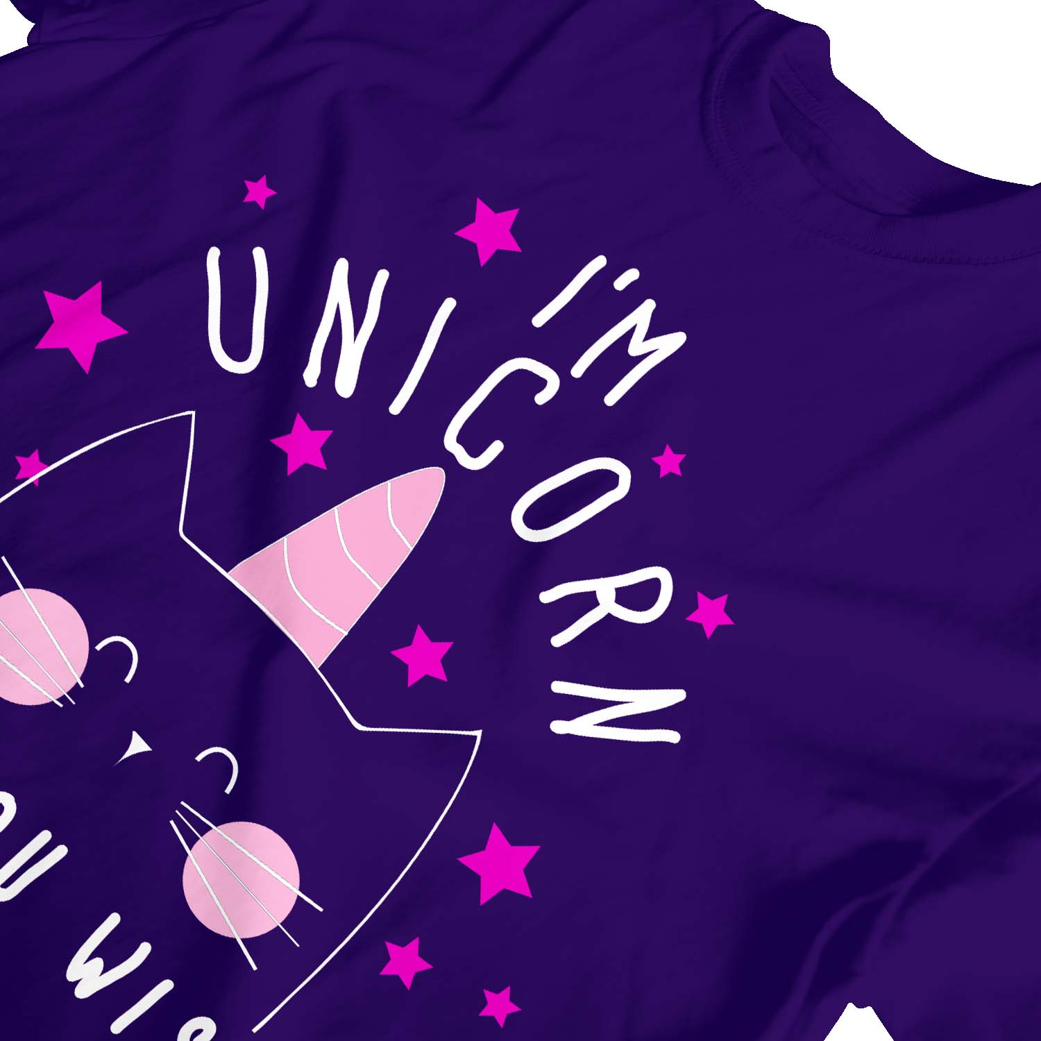 1Tee Kids Girls I'm Unicorn As You Wish Kitten T-Shirt - Imagen 13 de 15