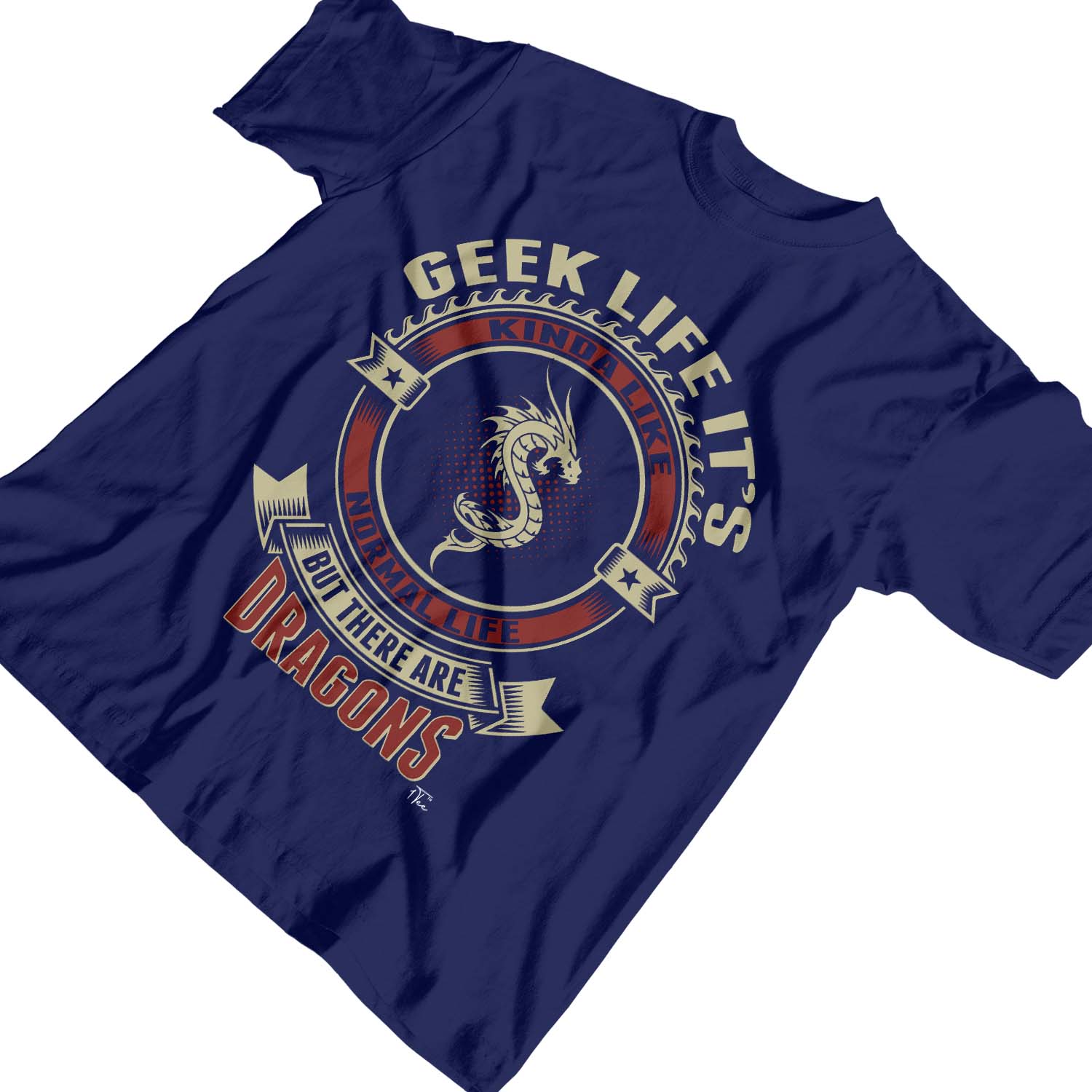 Camiseta 1Tee Niños Niños Geek Life It's Like Normal Life But There Are Dragons - Imagen 12 de 20