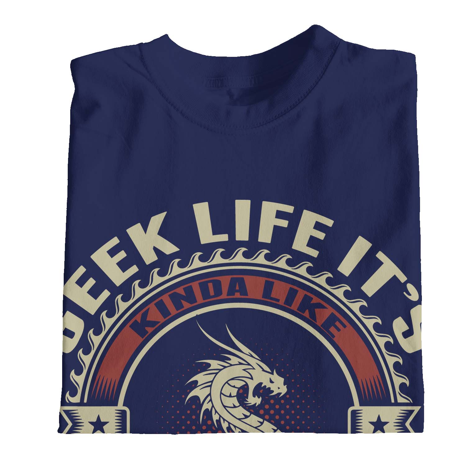 Camiseta 1Tee Niños Niños Geek Life It's Like Normal Life But There Are Dragons - Imagen 14 de 20