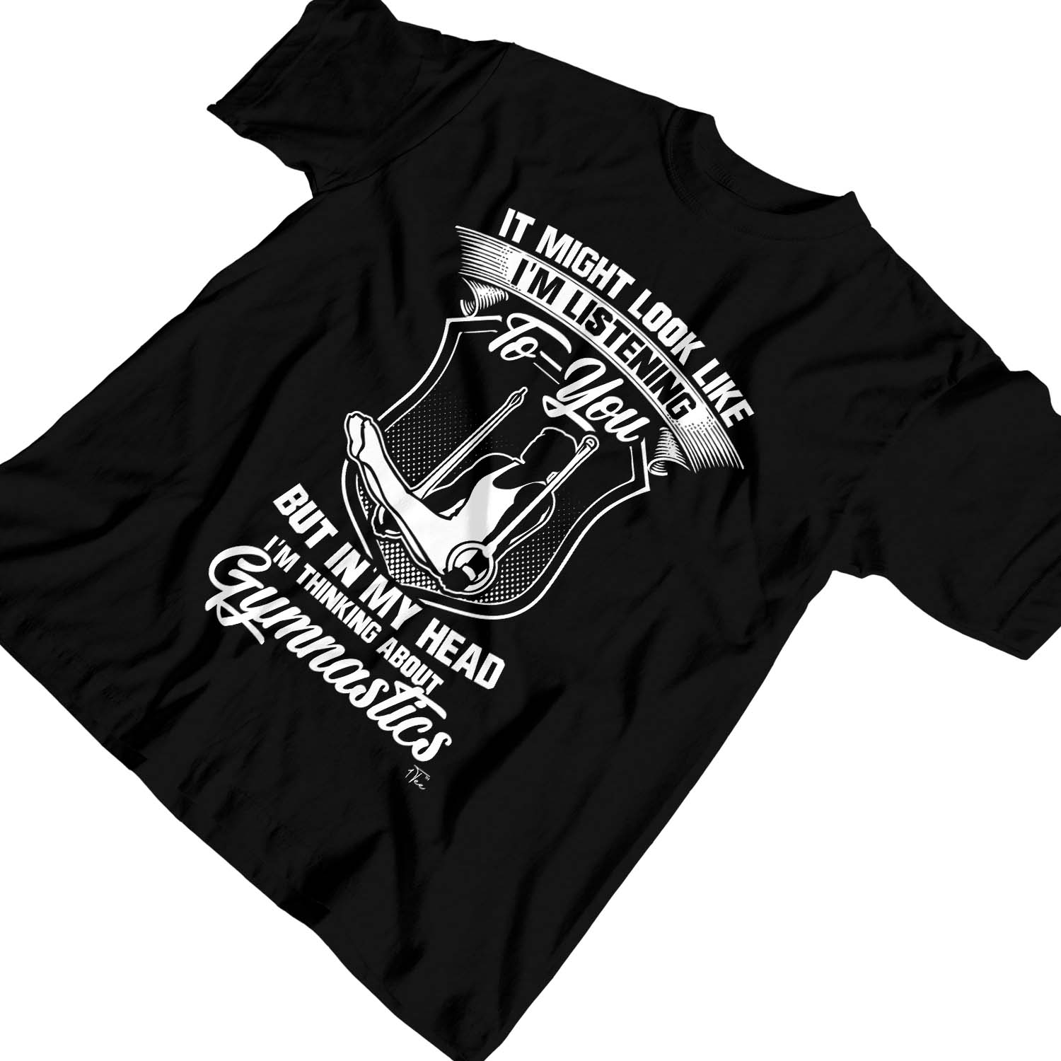 1Tee Maglietta Bambini Ragazzi Potrei sembrare di ascoltare, Ginnastica - Foto 7 di 30