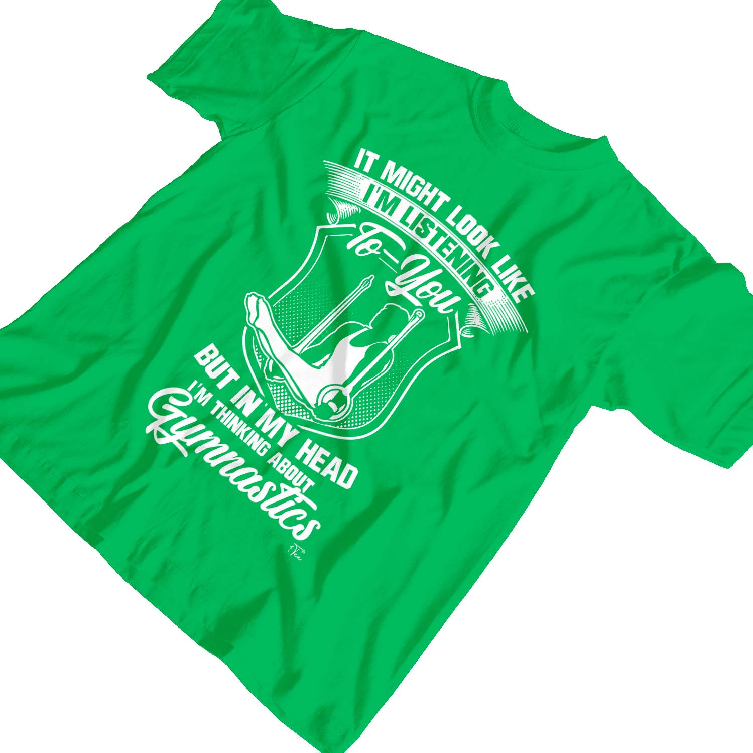 1Tee Maglietta Bambini Ragazzi Potrei sembrare di ascoltare, Ginnastica - Foto 12 di 30