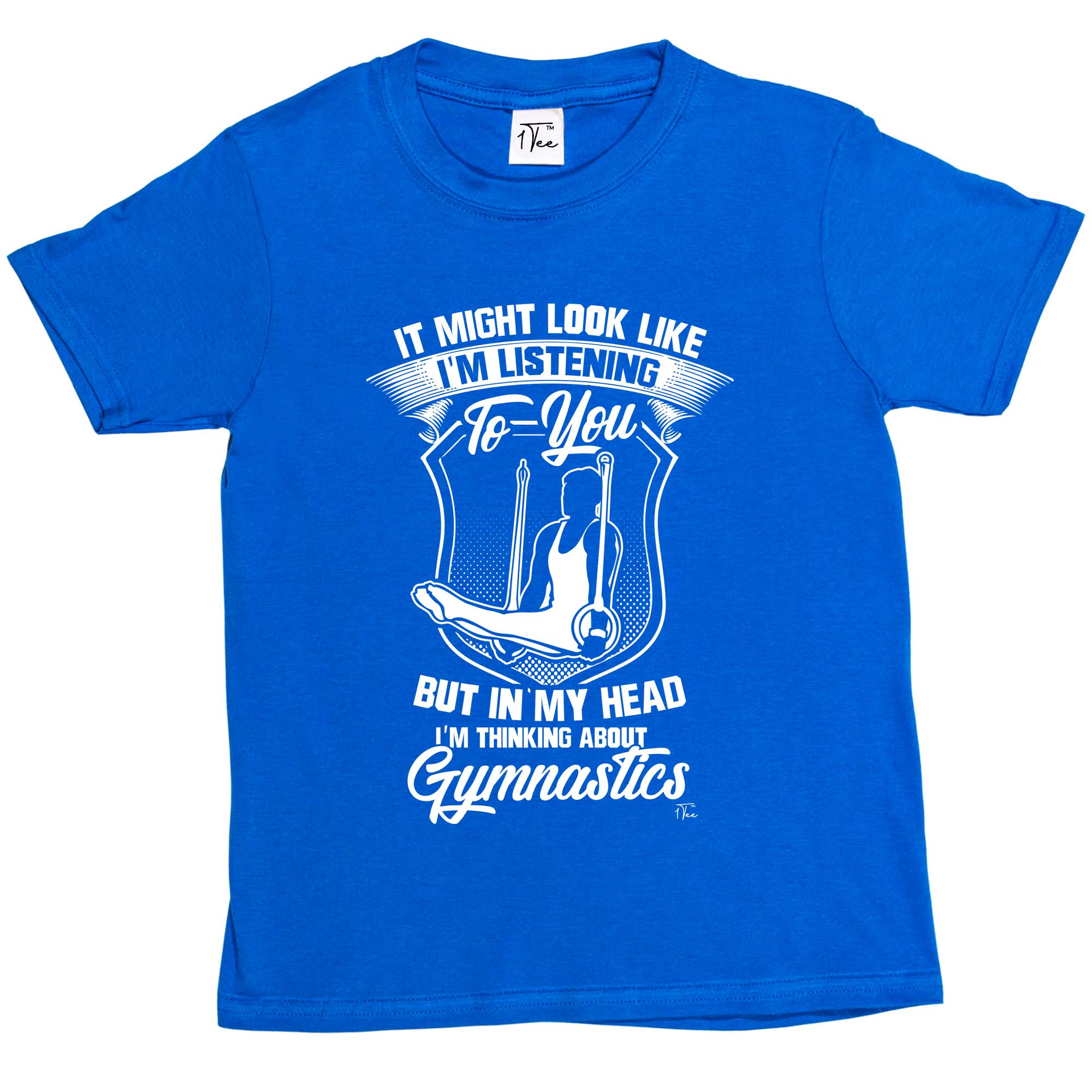 1Tee Maglietta Bambini Ragazzi Potrei sembrare di ascoltare, Ginnastica - Foto 26 di 30