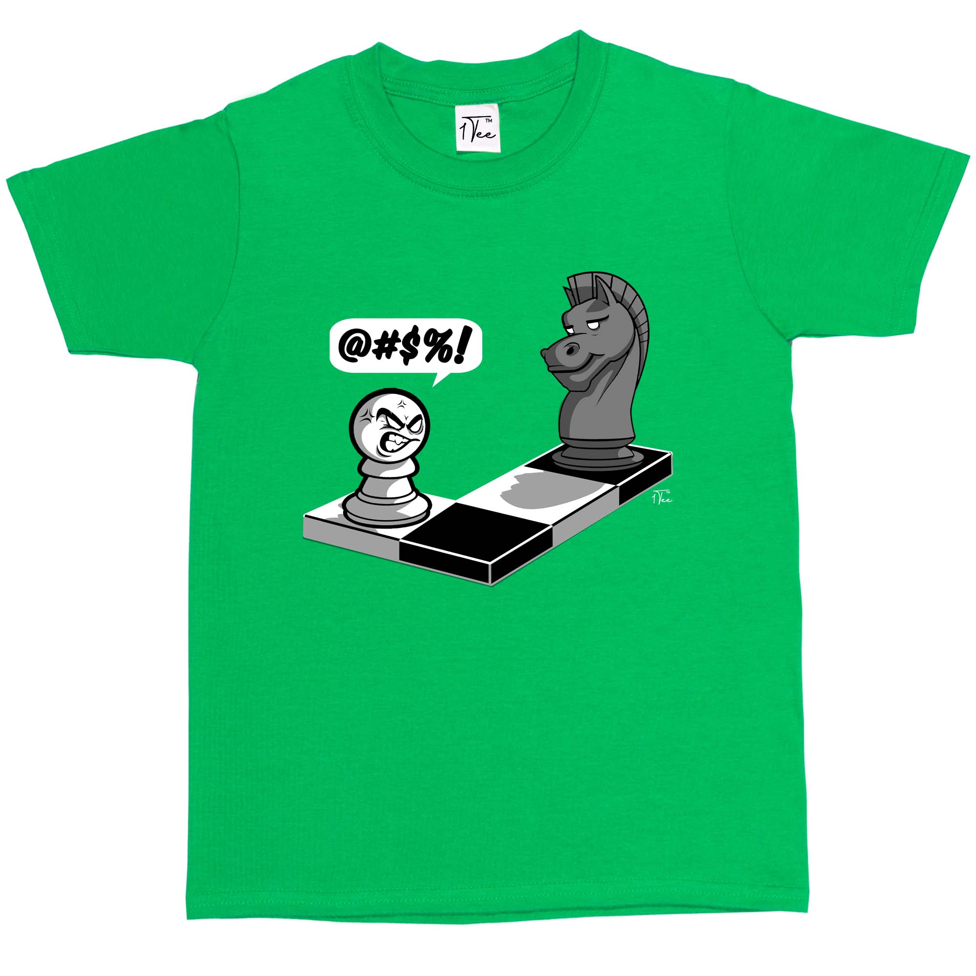 1 Tee Kinder Jungen Angry Pawn Schachfigur T-Shirt - Bild 11 von 30