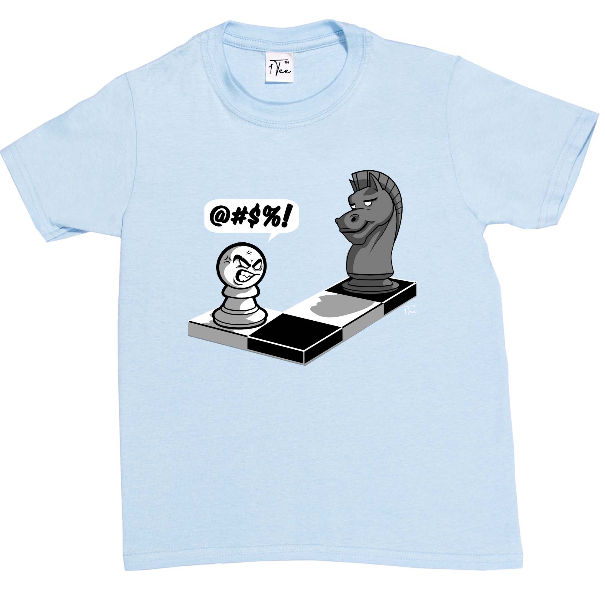 1 Tee Kinder Jungen Angry Pawn Schachfigur T-Shirt - Bild 16 von 30