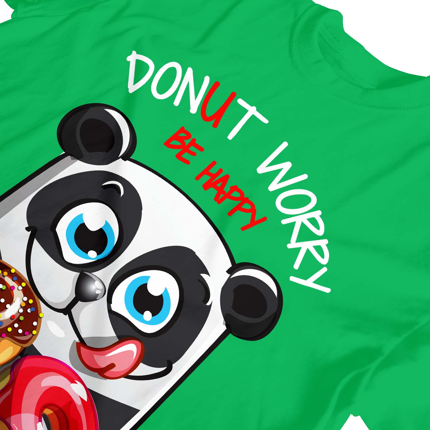1 T-Shirt Kinder Jungen Donut Worry Be Happy Panda - Bild 13 von 25