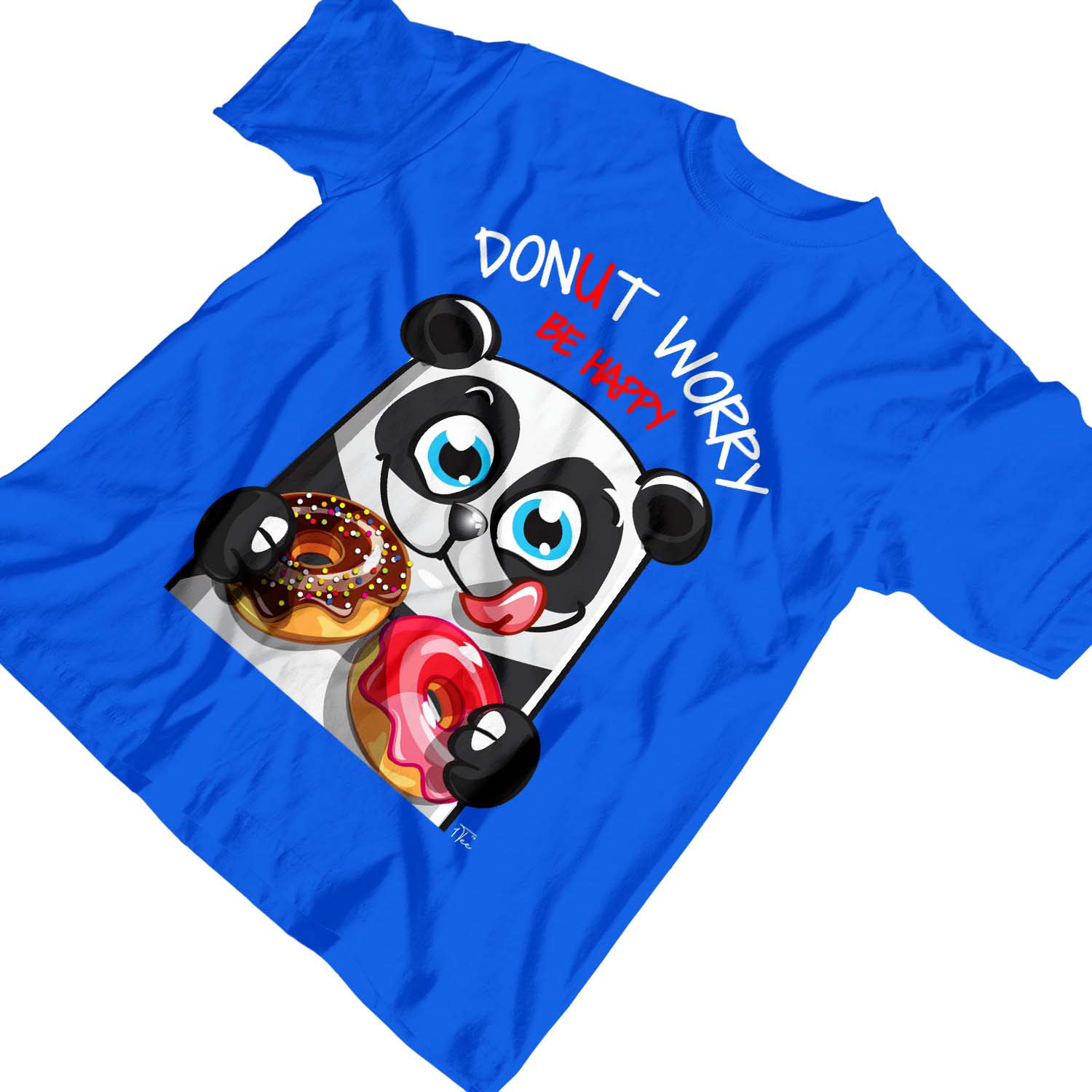 1 T-Shirt Kinder Jungen Donut Worry Be Happy Panda - Bild 22 von 25