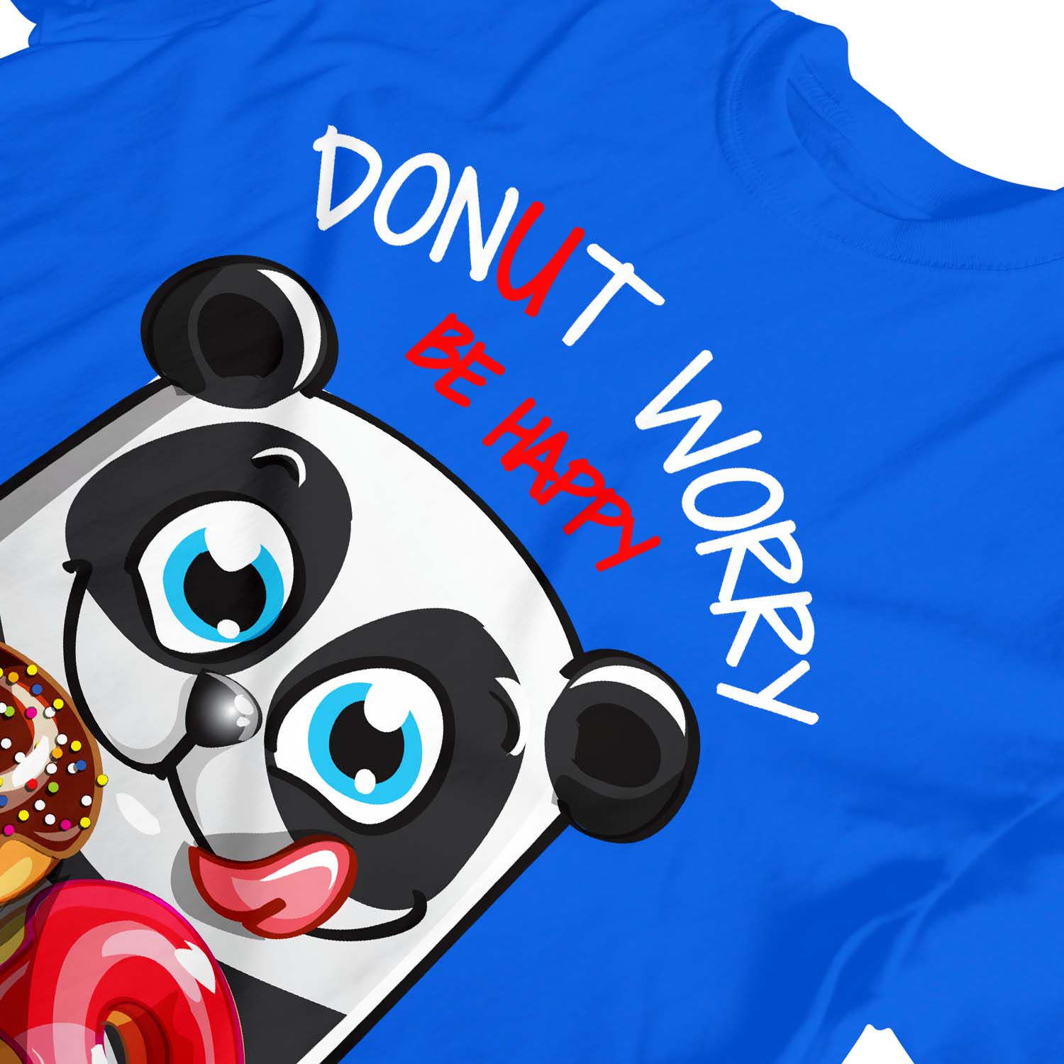 1 T-Shirt Kinder Jungen Donut Worry Be Happy Panda - Bild 23 von 25