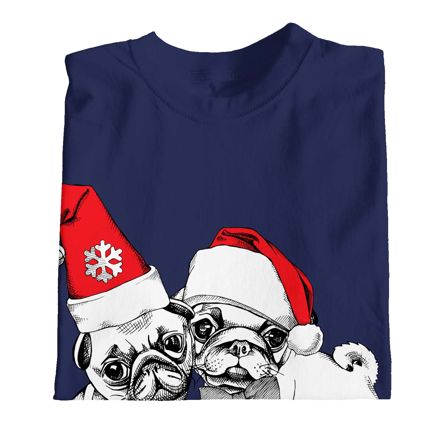 1Tee Kids Boys A Very Merry Christmas Cute Pug Puppies Sweatshirt Jumper