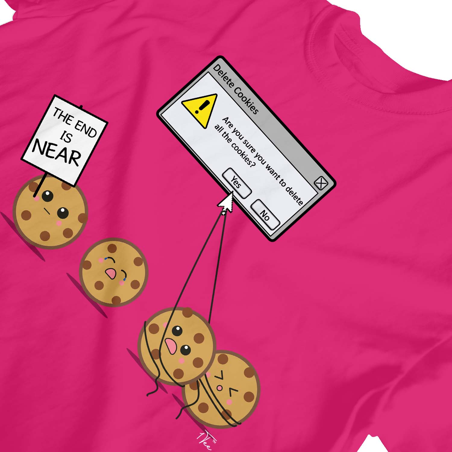 1Tee Mens Are You Sure You Want To Delete All Cookies T-Shirt 