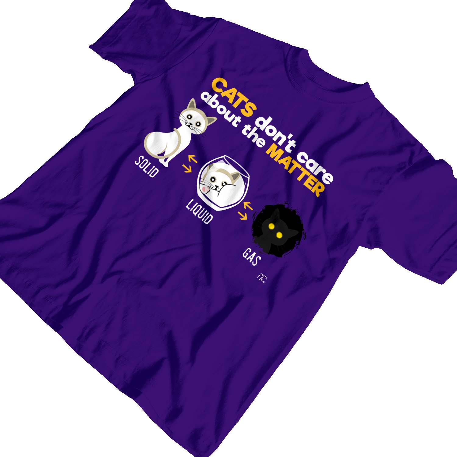 1 T-Shirt Kinder Mädchen Katzen kümmern sich nicht um die Sache Wissenschaft - Bild 17 von 25