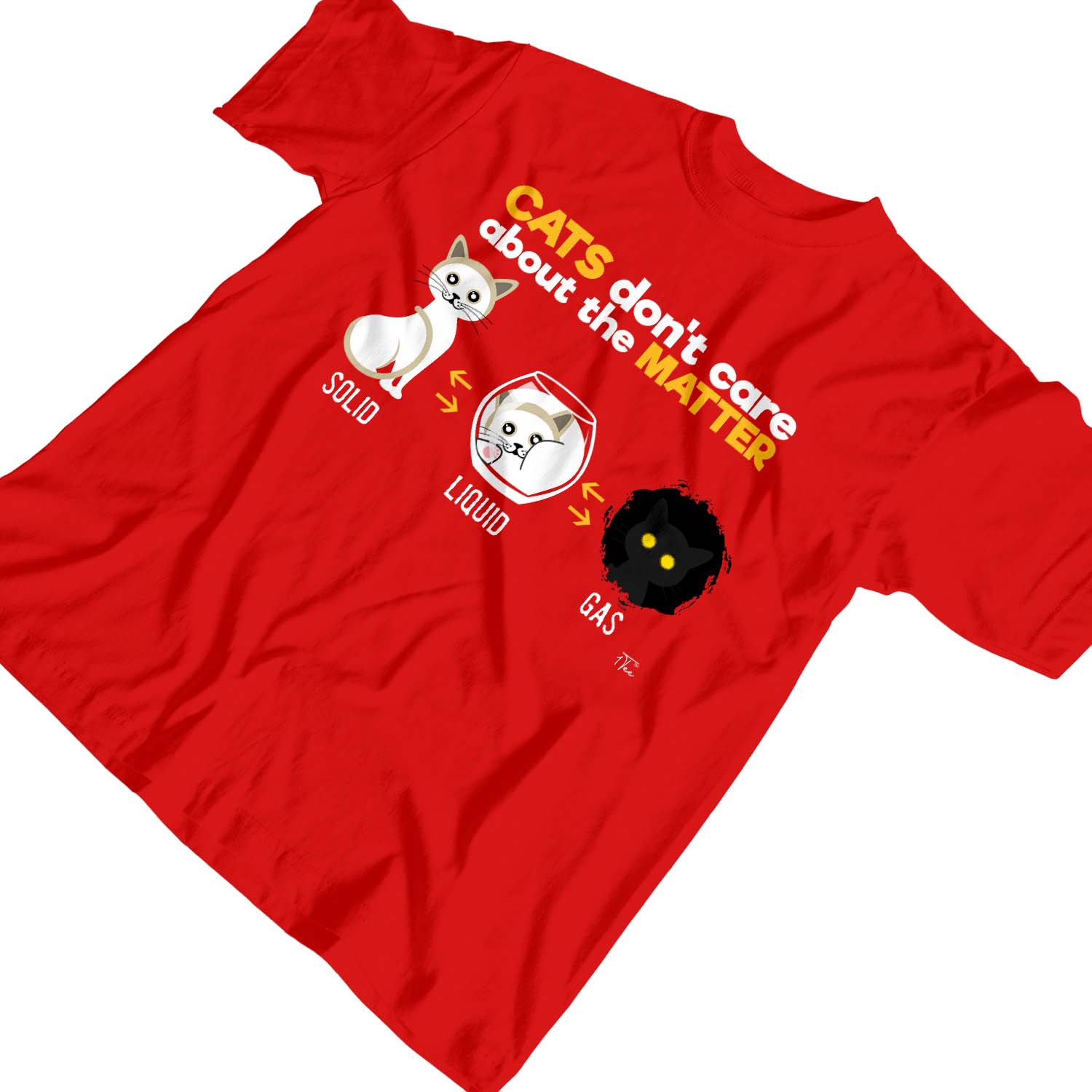 1 T-Shirt Kinder Mädchen Katzen kümmern sich nicht um die Sache Wissenschaft - Bild 22 von 25