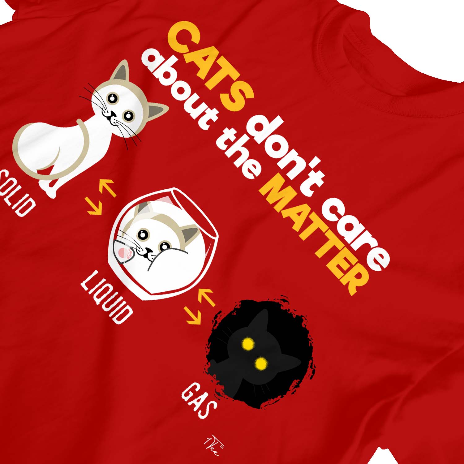1 T-Shirt Kinder Mädchen Katzen kümmern sich nicht um die Sache Wissenschaft - Bild 23 von 25