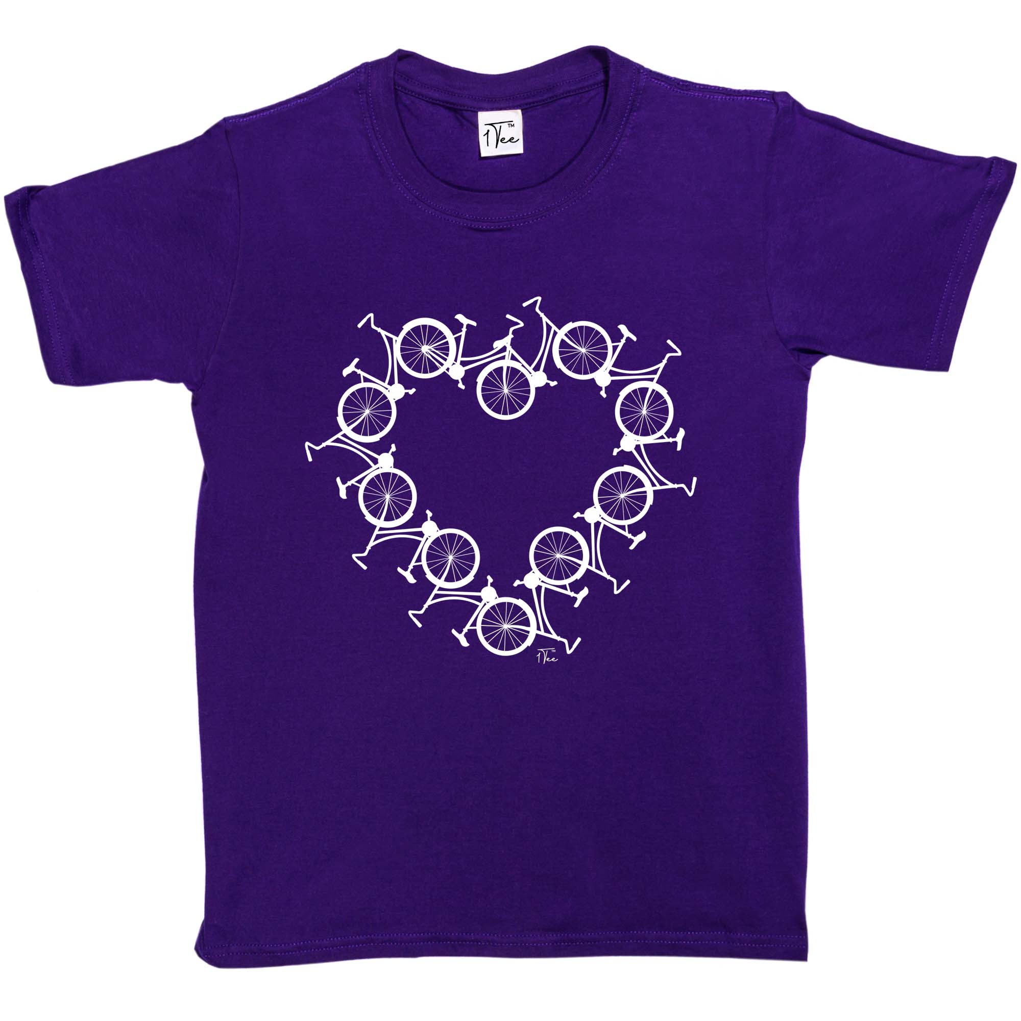 Camiseta de ciclismo 1Tee niños niñas bicicleta amor corazón - Imagen 26 de 35