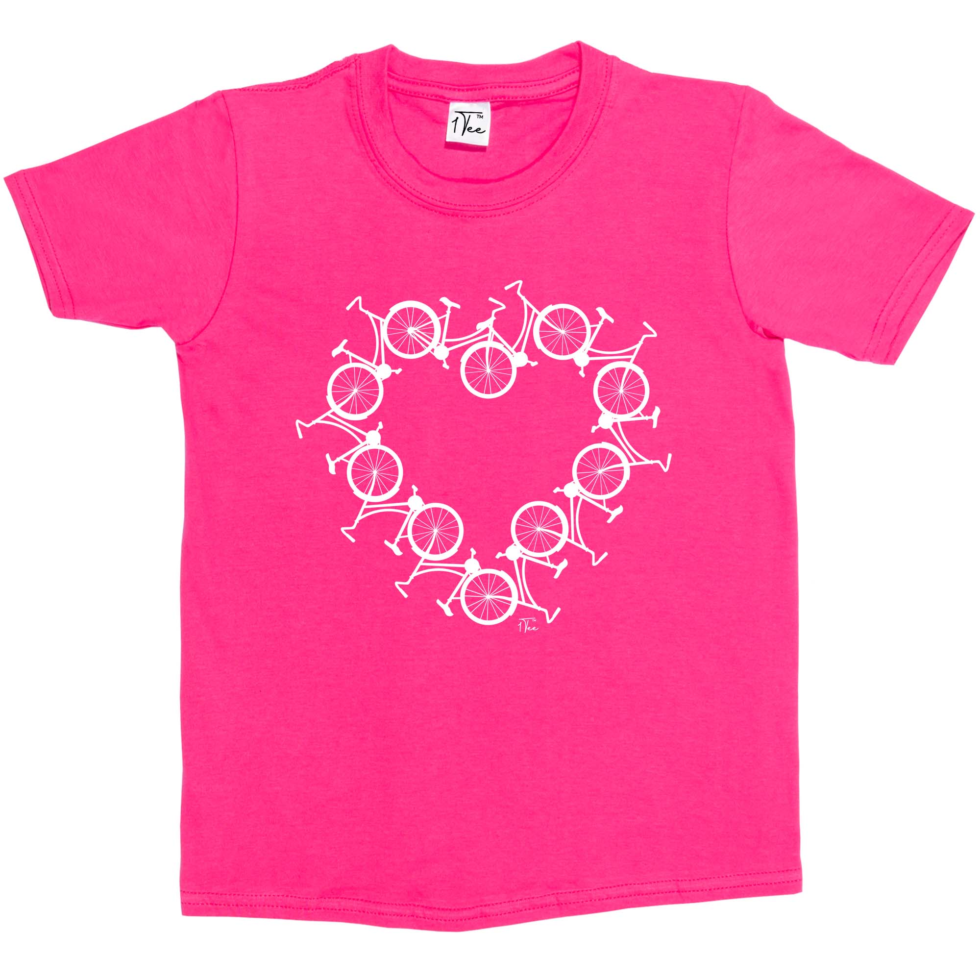 Camiseta de ciclismo 1Tee niños niñas bicicleta amor corazón - Imagen 16 de 35