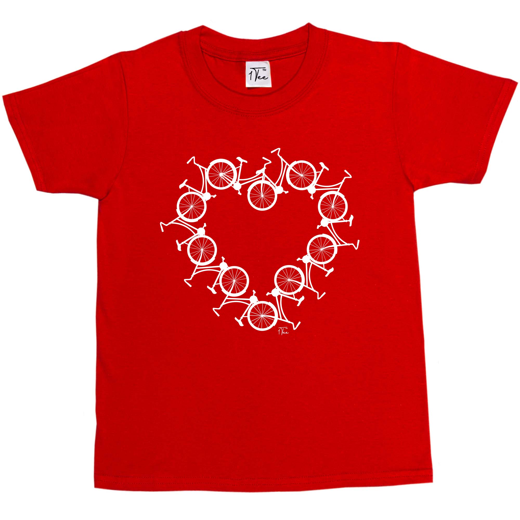 Camiseta de ciclismo 1Tee niños niñas bicicleta amor corazón - Imagen 31 de 35