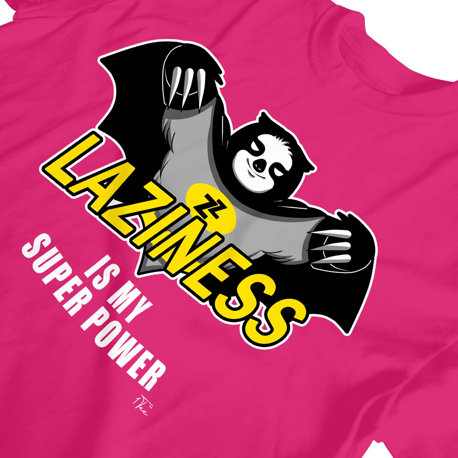 1 Tee Kinder Mädchen Laziness Is My Superpower Faultier T-Shirt - Bild 13 von 25
