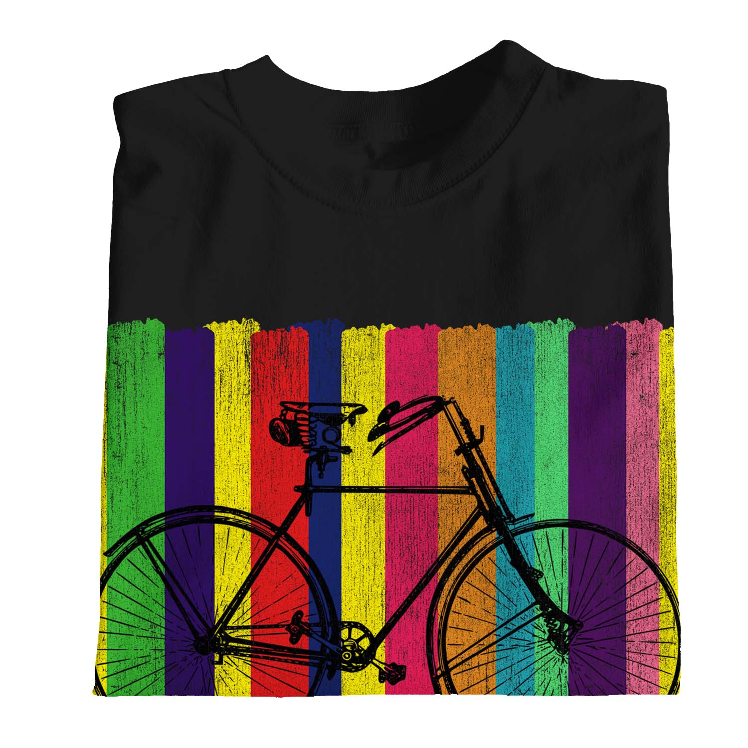 1 camiseta colorida bicicleta retro para niños niñas - Imagen 14 de 30