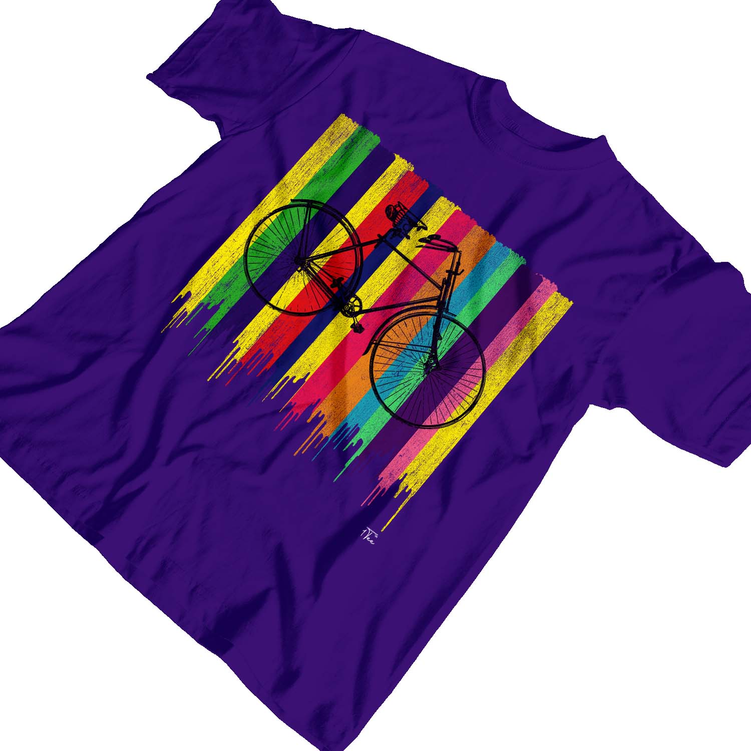 1 camiseta colorida bicicleta retro para niños niñas - Imagen 22 de 30