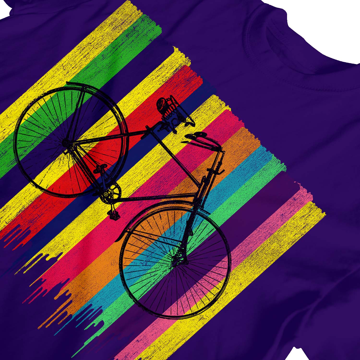 1 camiseta colorida bicicleta retro para niños niñas - Imagen 23 de 30