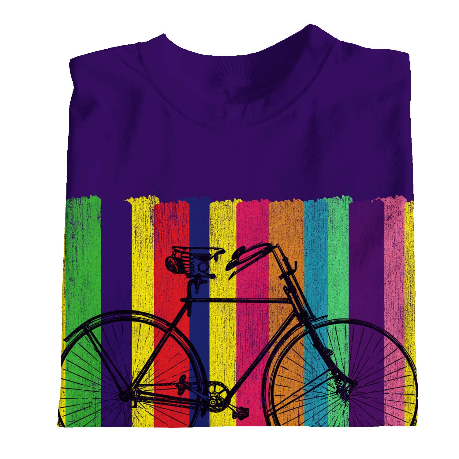 1 camiseta colorida bicicleta retro para niños niñas - Imagen 24 de 30