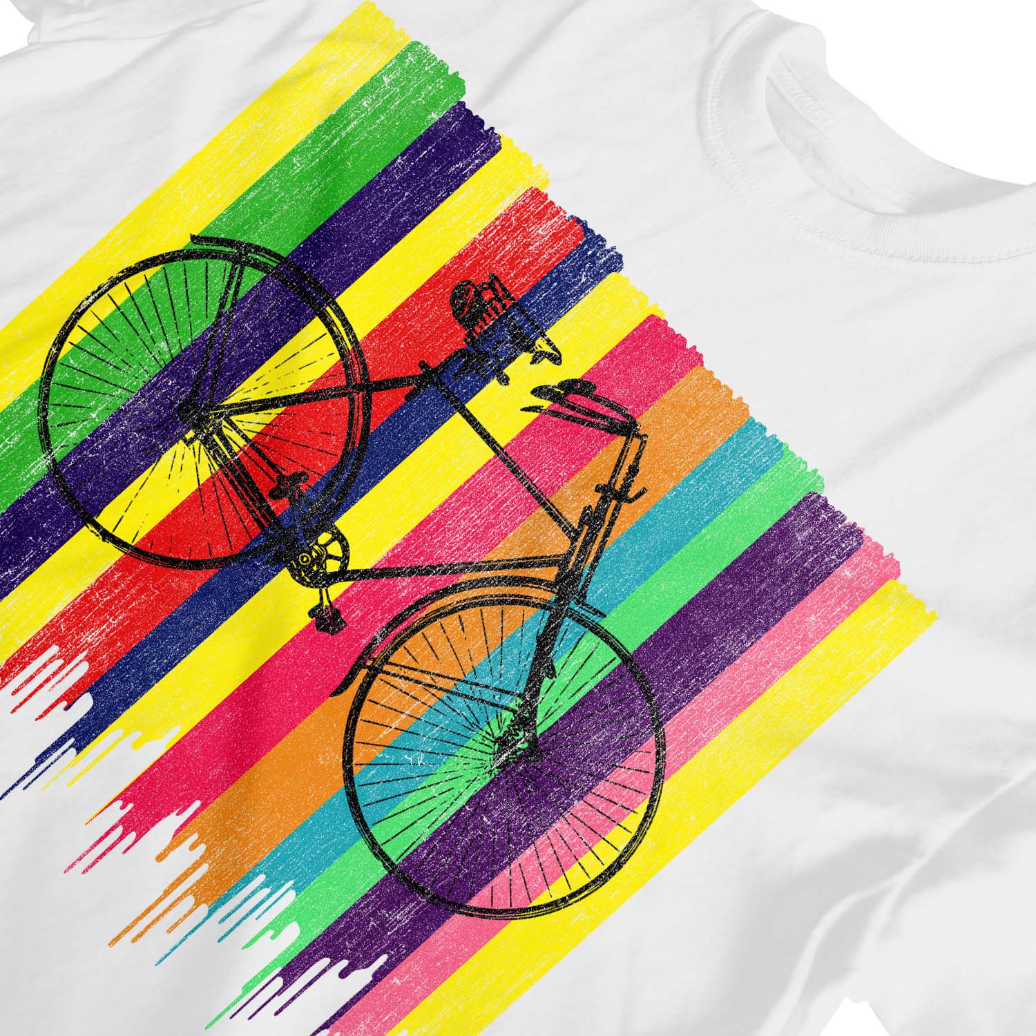 1 camiseta colorida bicicleta retro para niños niñas - Imagen 28 de 30