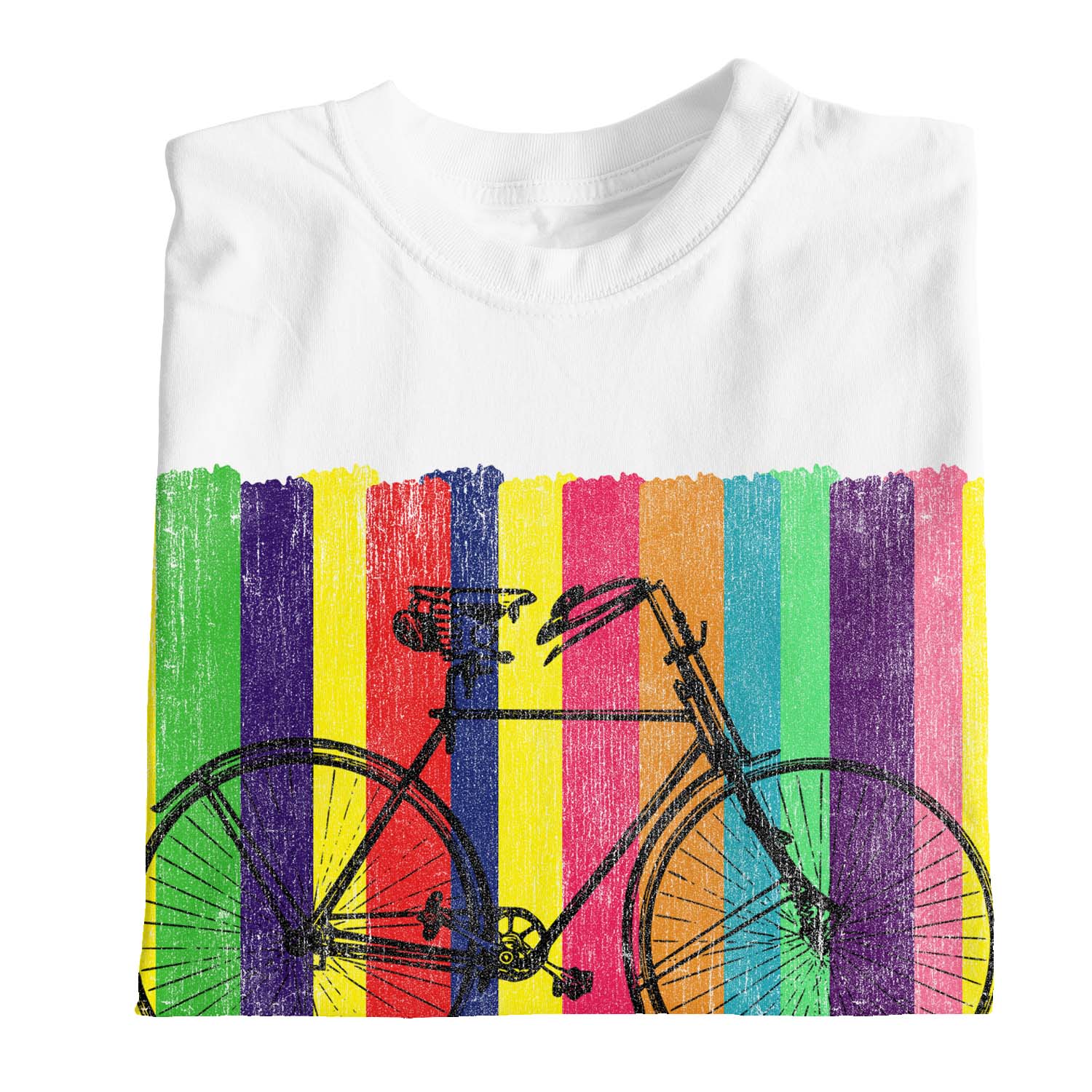 1 camiseta colorida bicicleta retro para niños niñas - Imagen 29 de 30