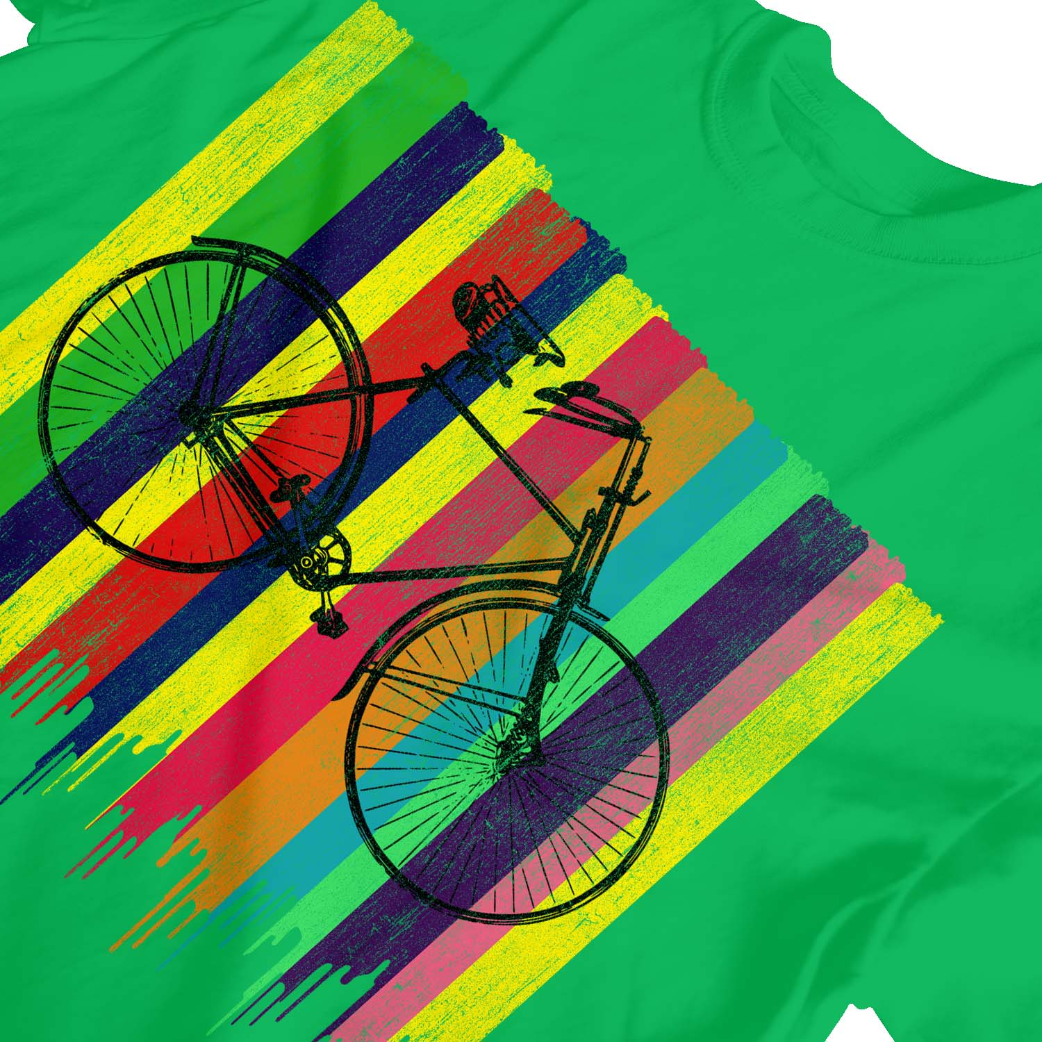 1 camiseta colorida bicicleta retro para niños niñas - Imagen 18 de 30