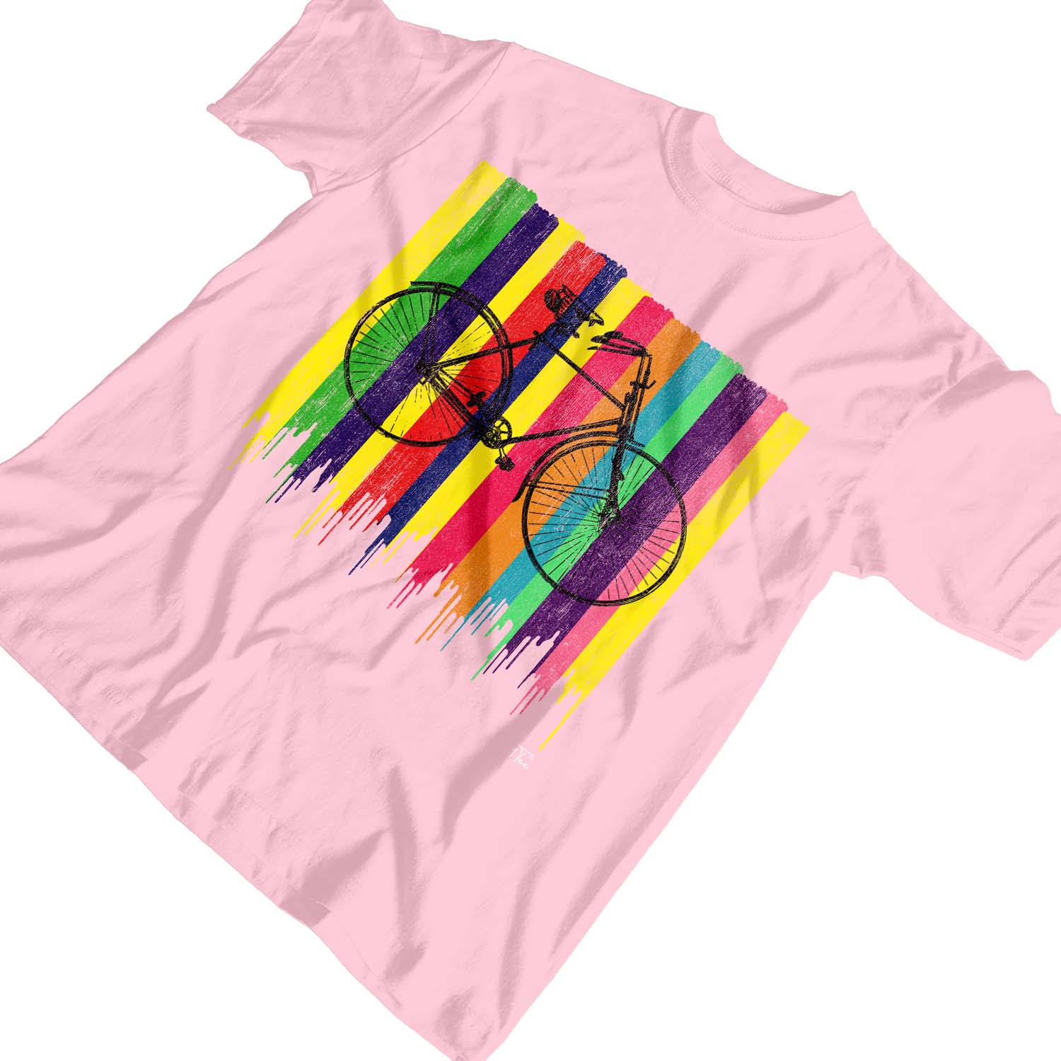 1 camiseta colorida bicicleta retro para niños niñas - Imagen 7 de 30